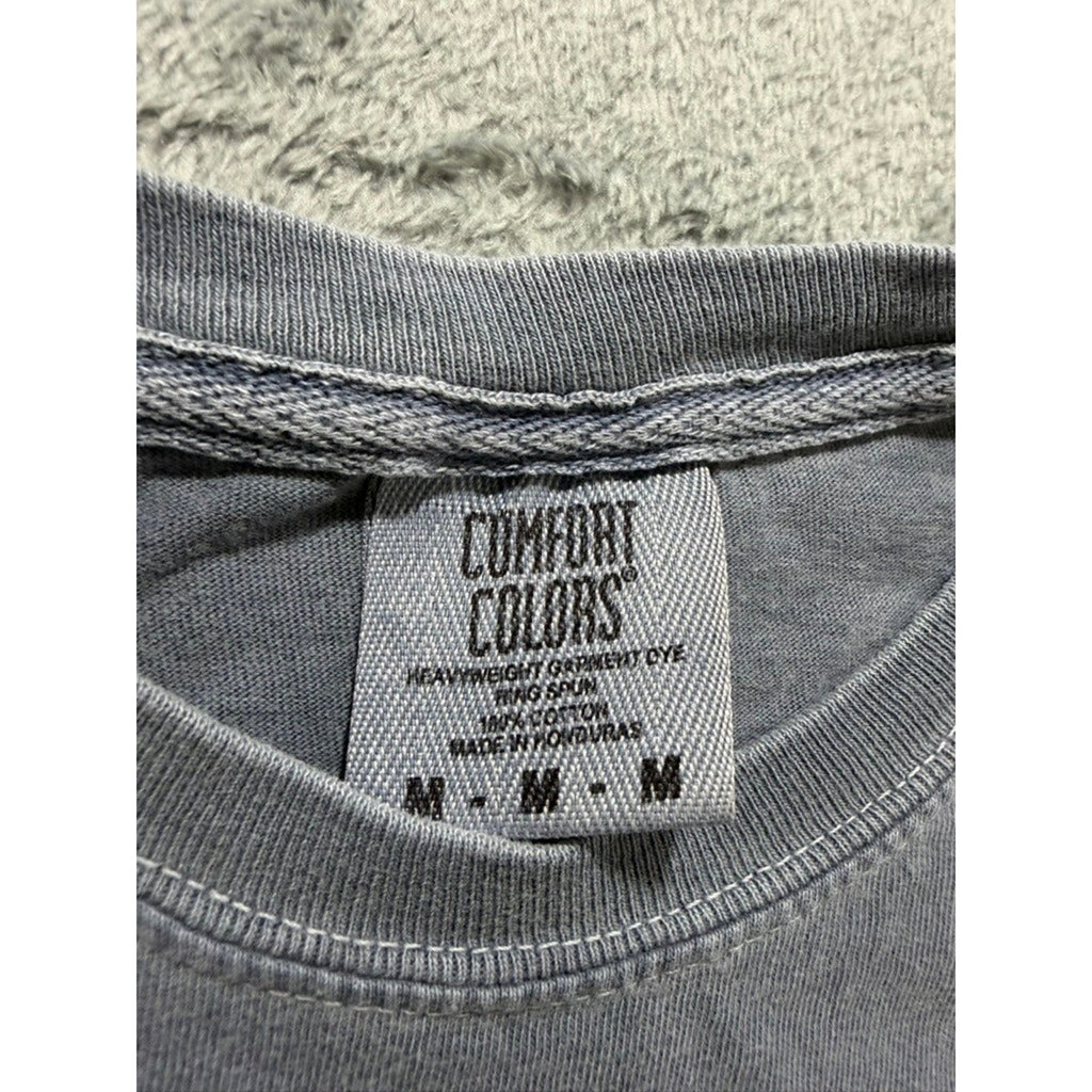 Comfort Colors Philly Daisy Graphic T-Shirt Gray Heavyweight Cotton Mens Medium