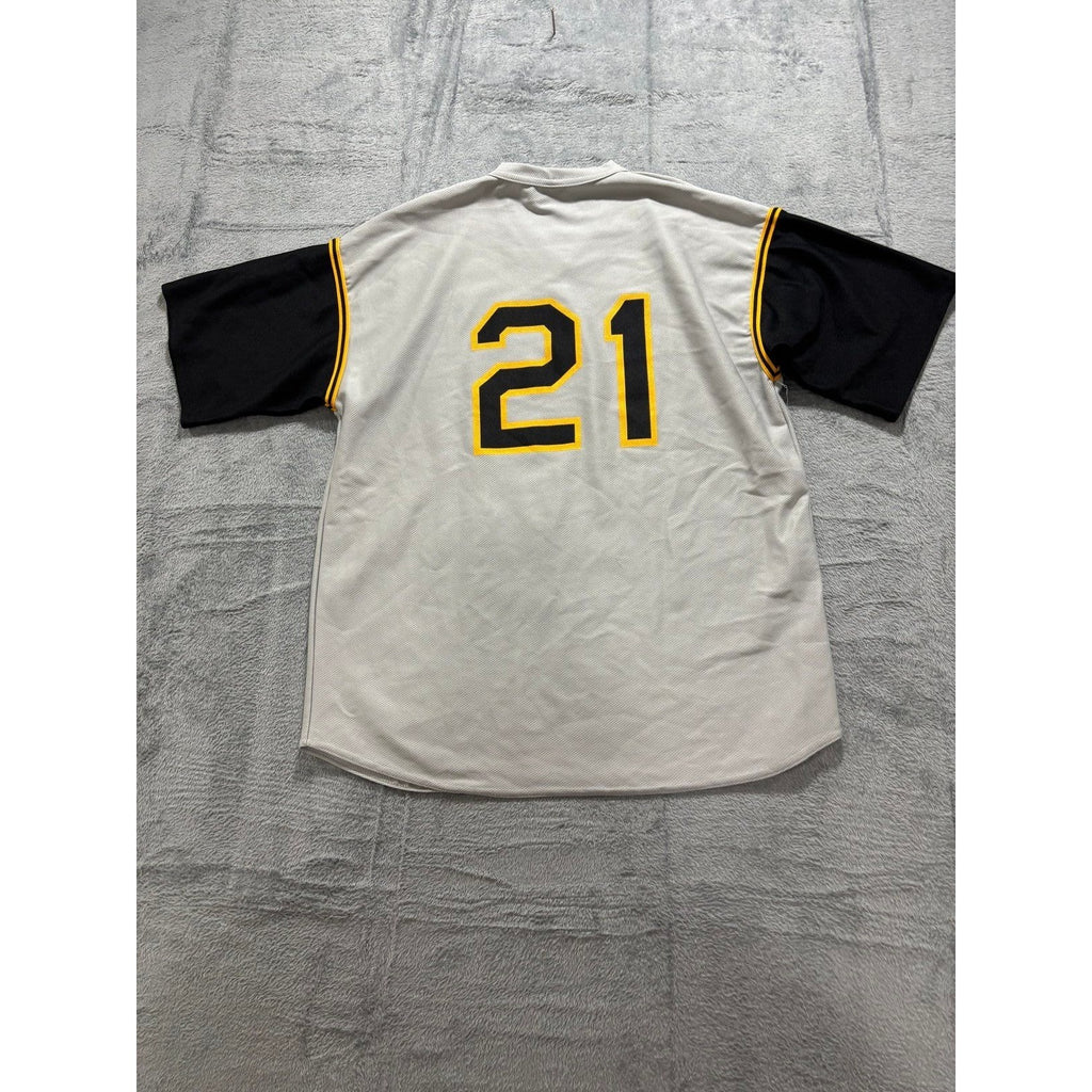 Park Antony Pittsburgh Pirates Roberto Clemente 21 Jersey XL Gray Casual Vintage
