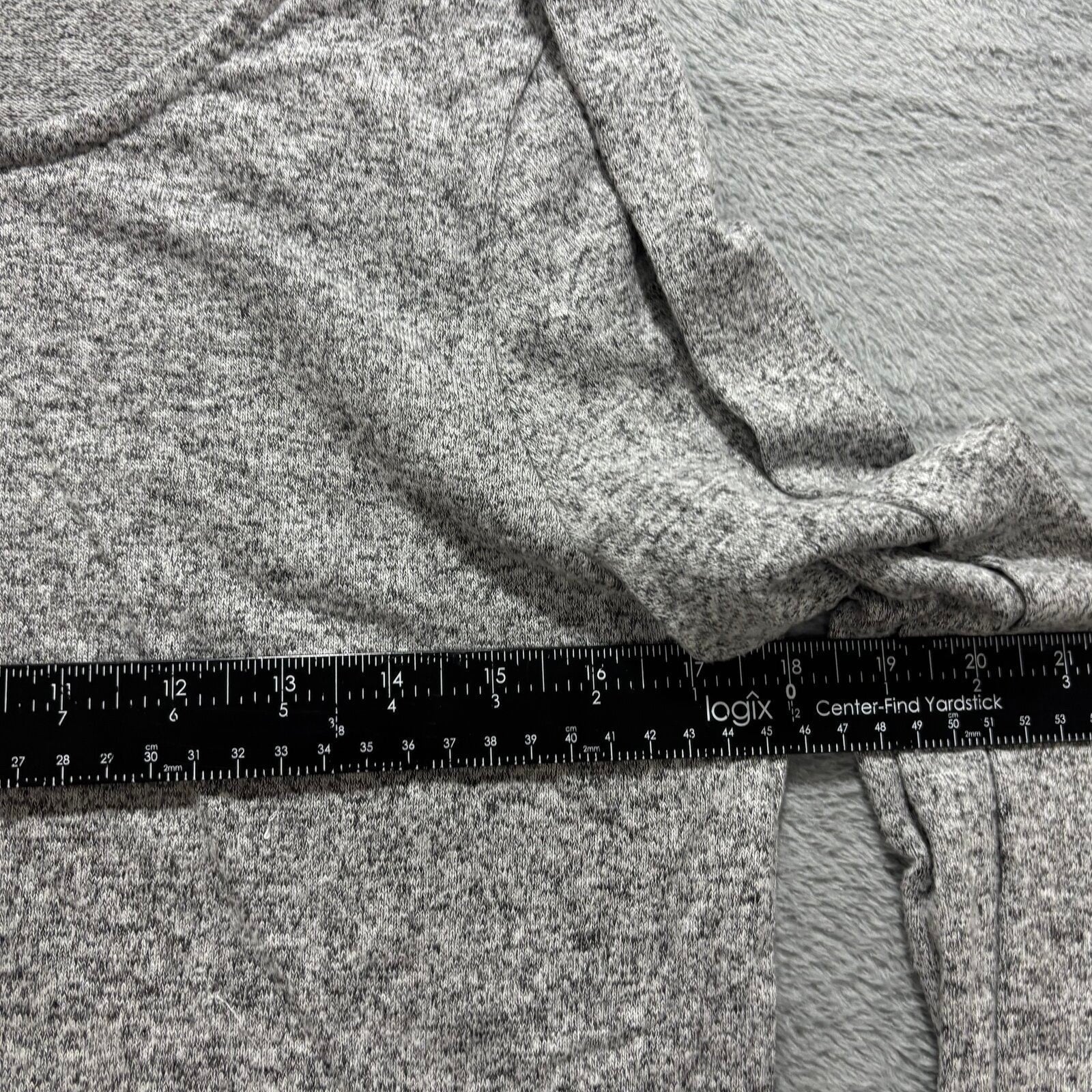Old Navy M Gray Womens Long Sleeve Top Cozy Casual Heathered Shirt