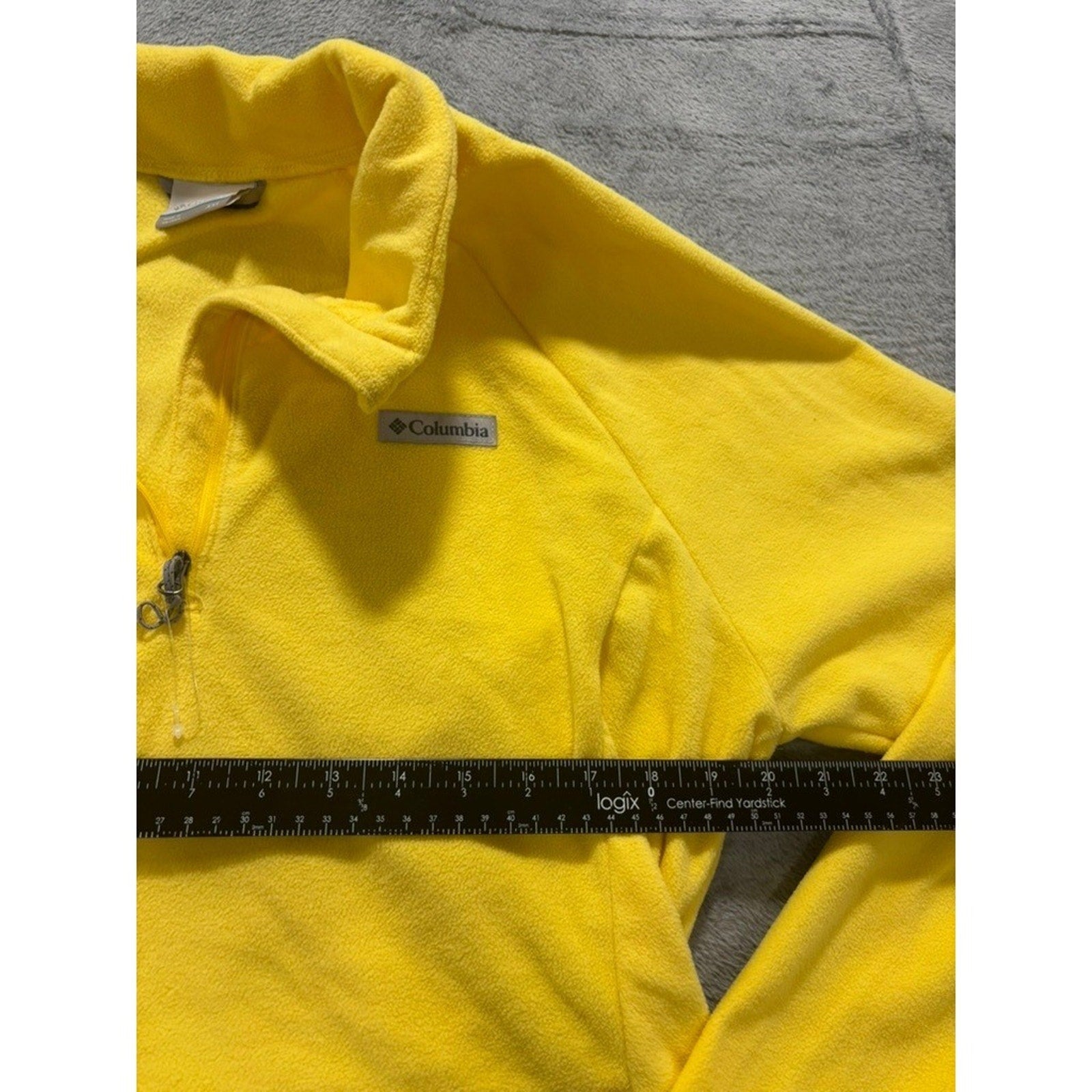Columbia Glacial IV 1/4 Zip Fleece Pullover Women XXL Yellow Outdoor Hiking