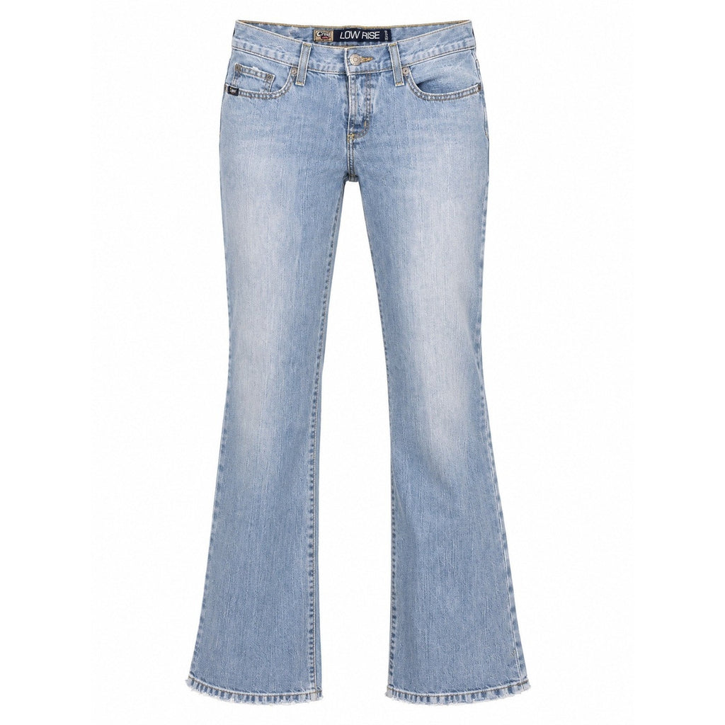 Cruel Girl Low Rise Relaxed Fit Jeans Button Fly Light Wash Denim Size 9 Regular