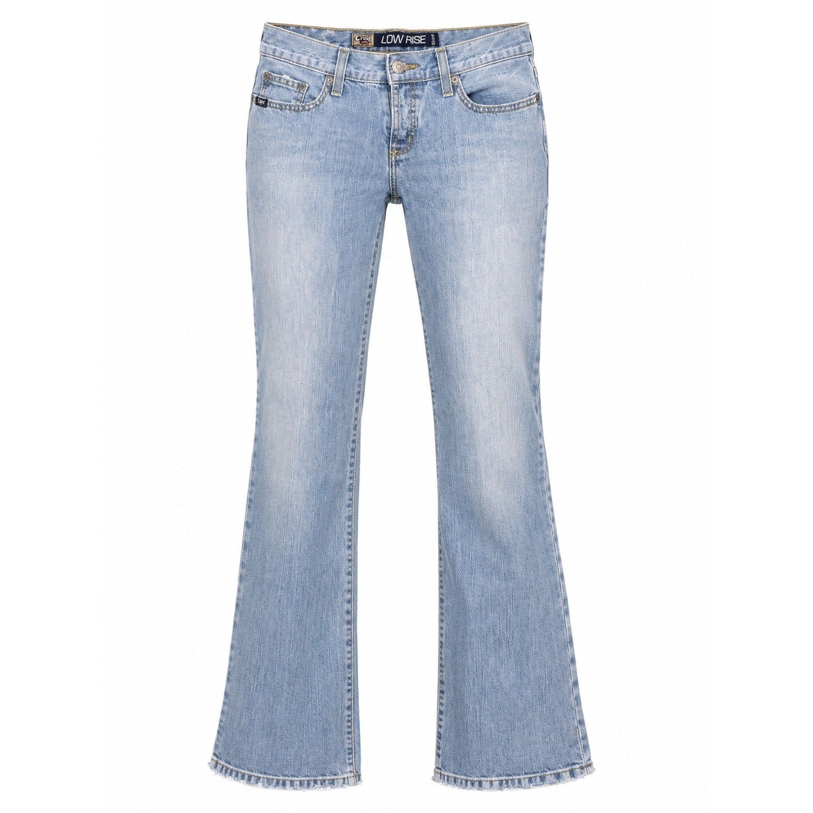 Cruel Girl Low Rise Relaxed Fit Jeans Button Fly Light Wash Denim Size 9 Regular