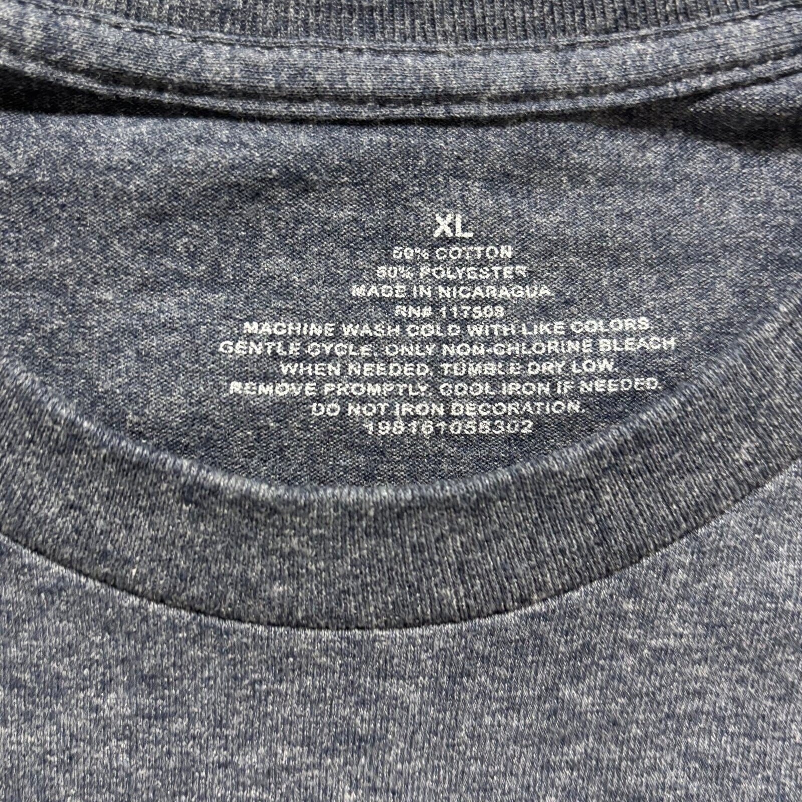 Womens XL Navy Blue Thats A Horrible Idea Graphic T-Shirt Casual Vintage Style