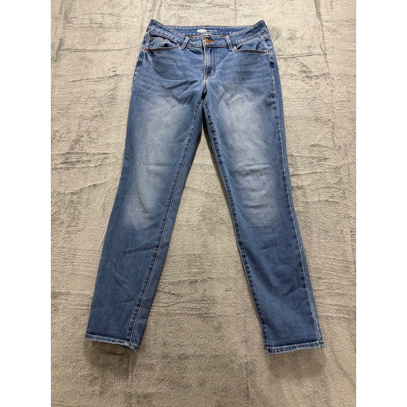 Old Navy 8 Womens Blue Pop Icon Skinny Jeans Casual Classic Denim