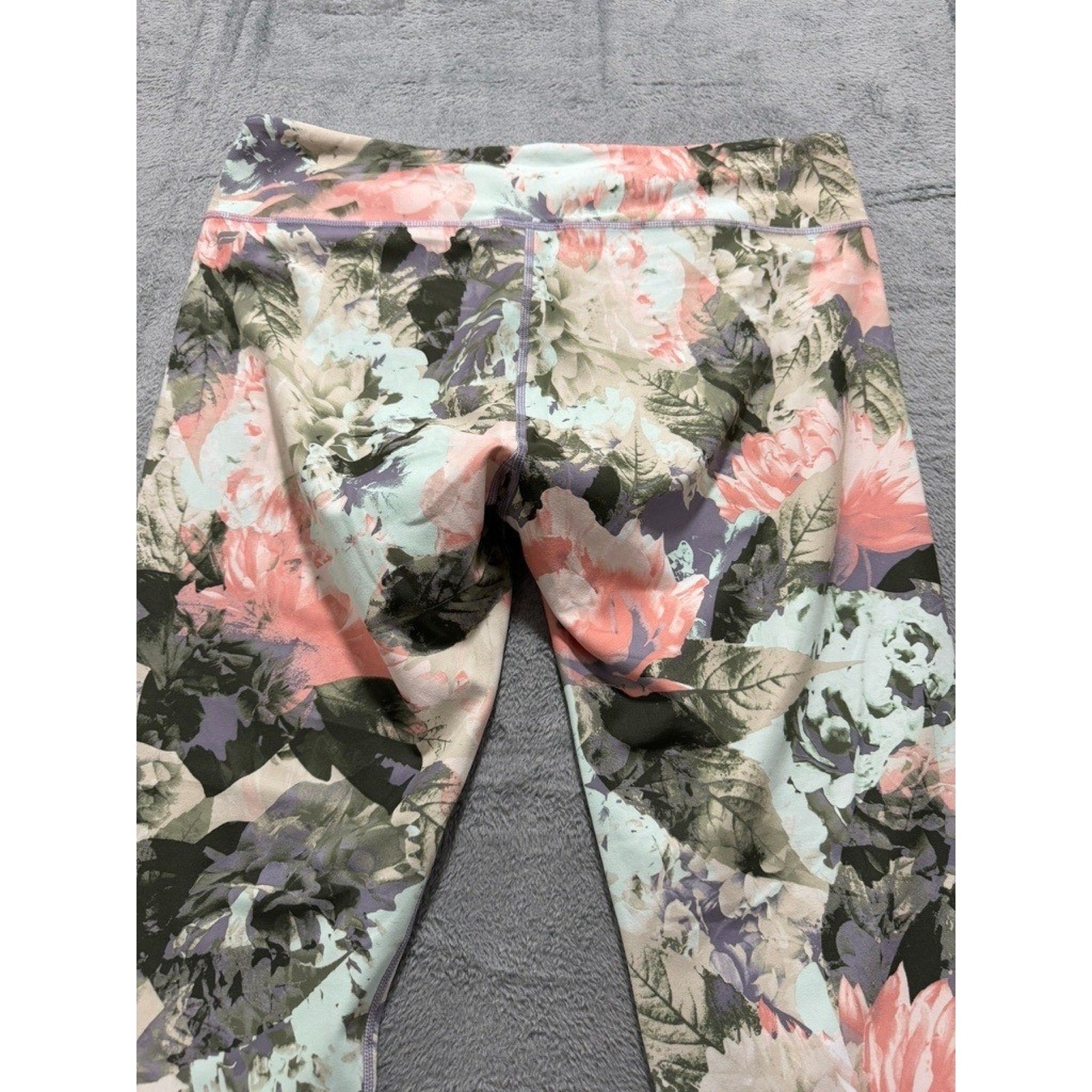 Fabletics Powerhold Floral High Waist Compression Leggings XL Workout Gym