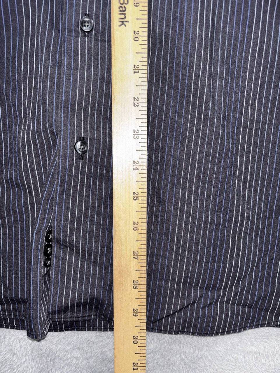 Apt. 9 Men's Black Striped Dress Shirt Size XL, photo 5 of 8