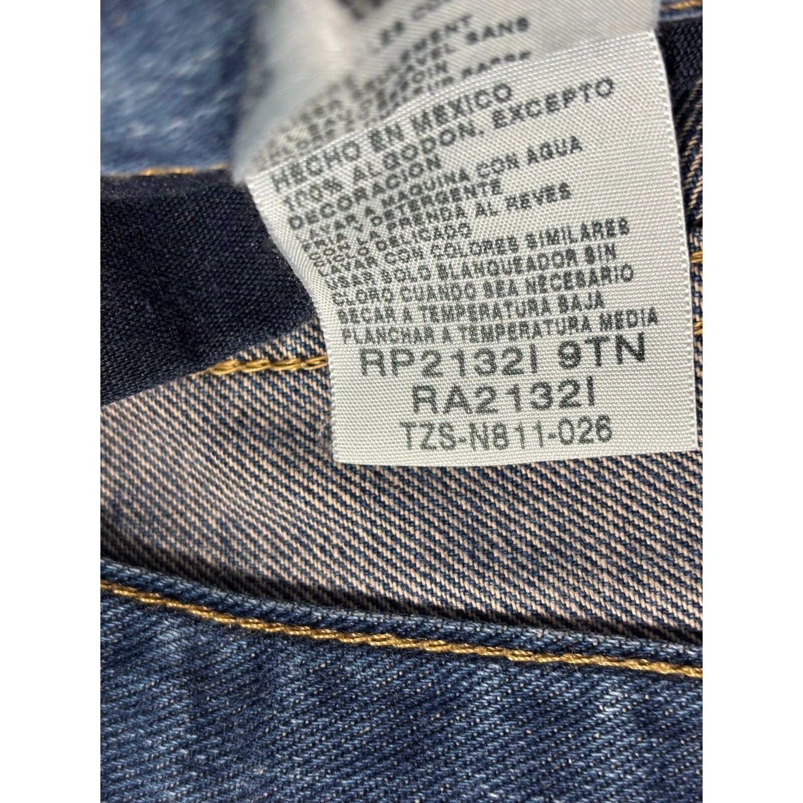 Nautica Jeans Co 36x32 Blue Straight Leg Denim Jeans Mens Casual Classic