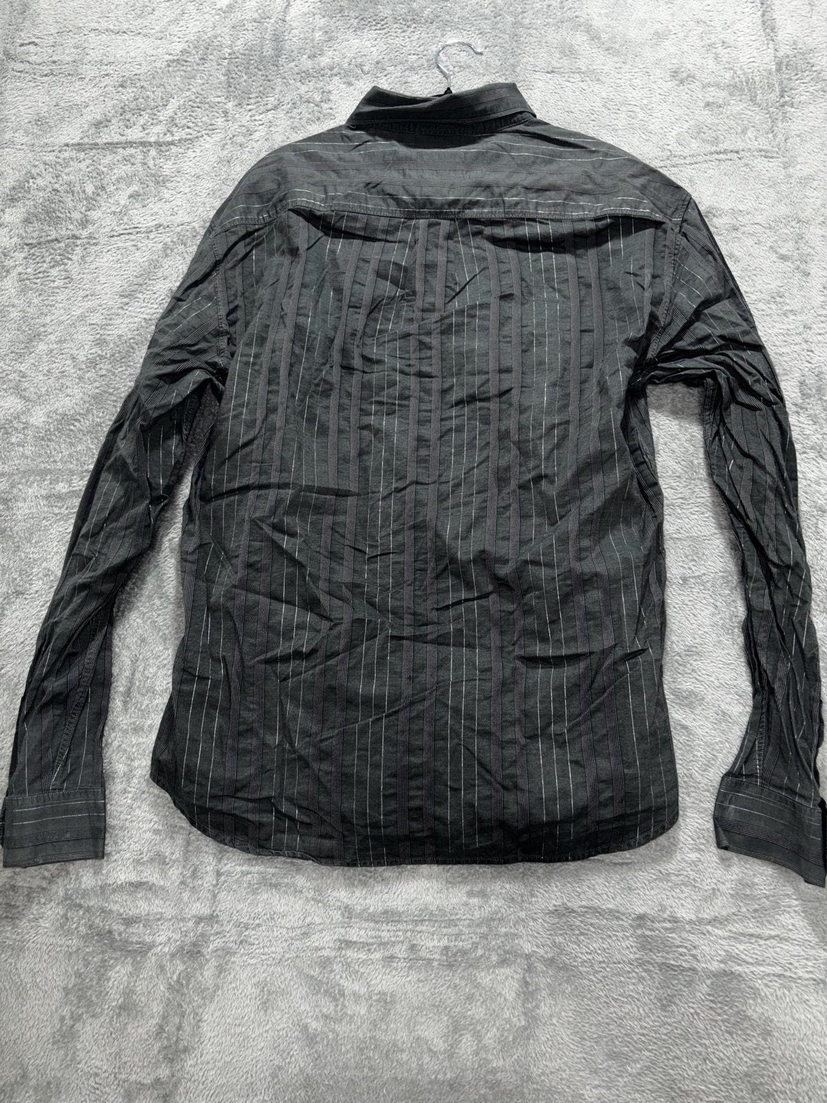 Armani Exchange Men's Black Stripe Shirt Size L, photo 6 of 8