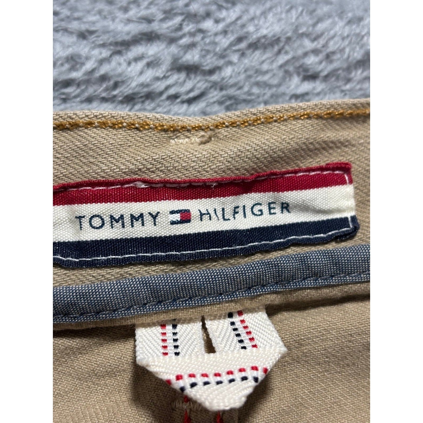 Tommy Hilfiger 36/32 Tan Chino Jeans Mens Preppy Vintage Casual Straight Pants