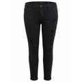 Torrid Bombshell Skinny Black Distressed Ripped Jeans Plus Size 18R High Rise