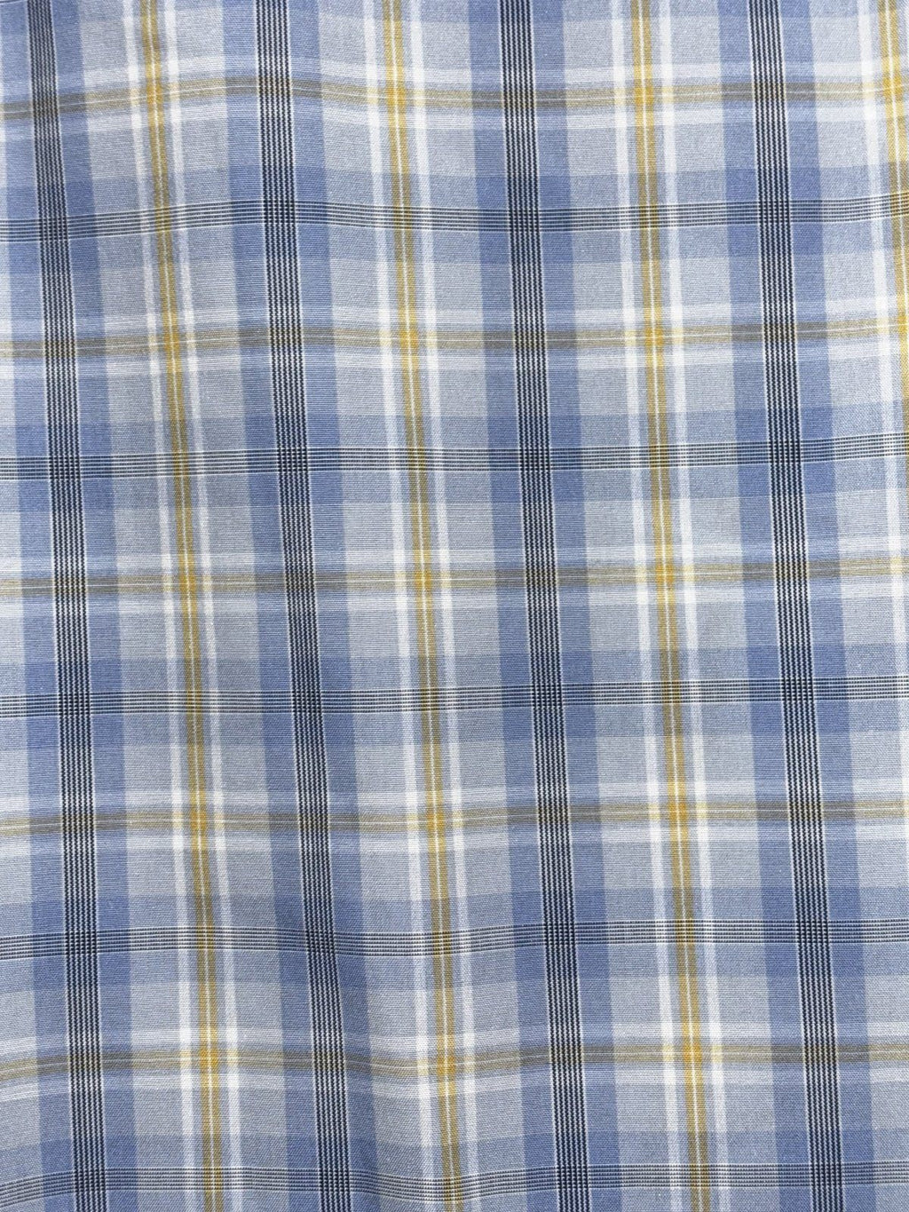 Jos. A. Bank Men's Blue Yellow Plaid Shirt Size L, photo 5 of 8