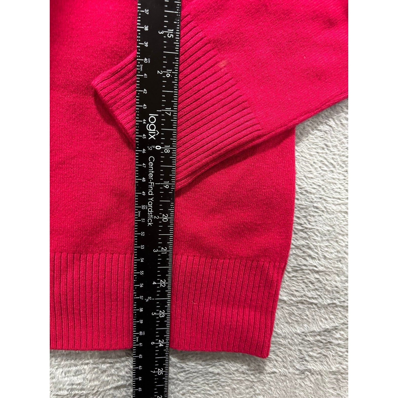 French Connection M Red Womens Turtleneck Sweater Casual Preppy Classic Knit