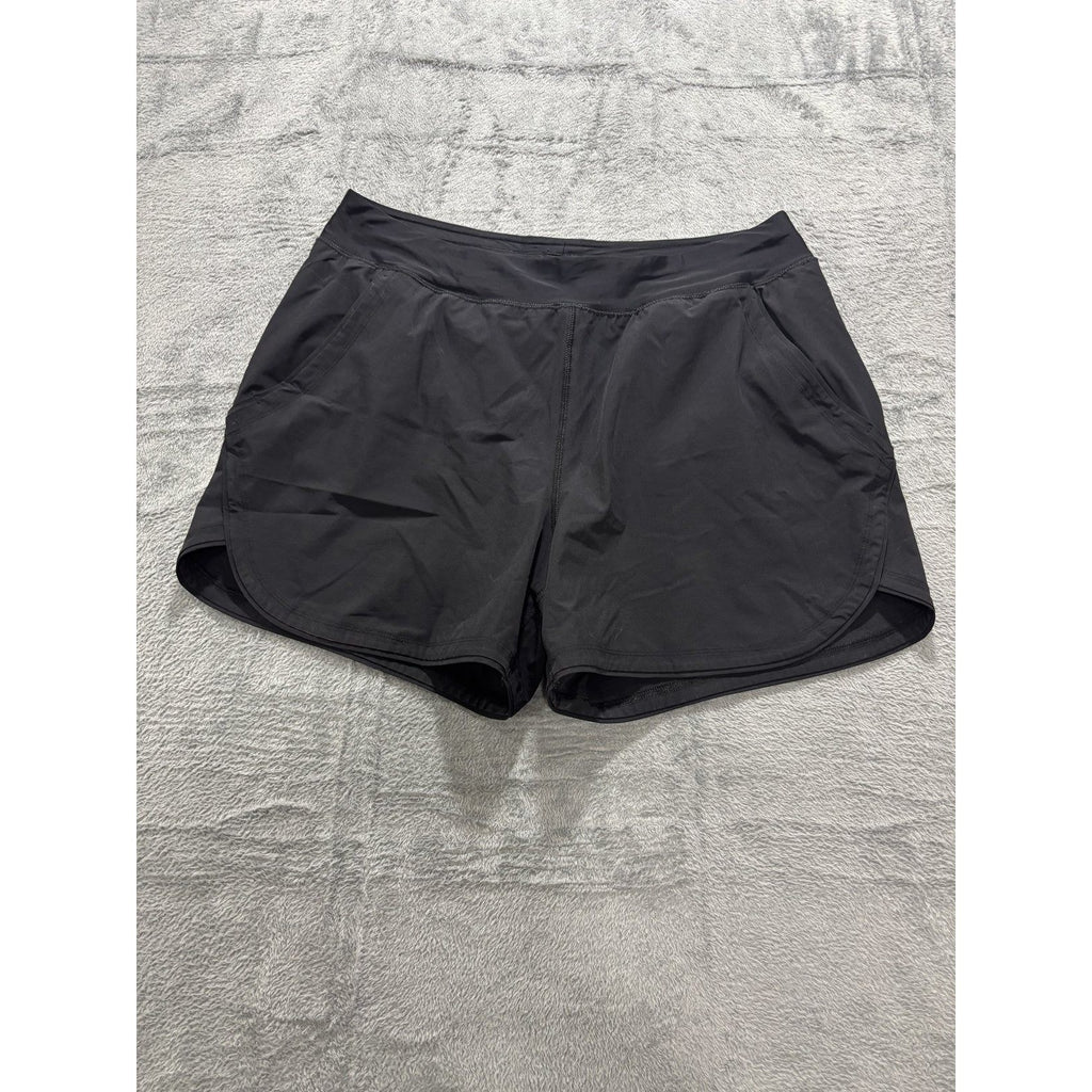 Lands End 16 Black Womens Athletic Shorts Activewear Gym Athleisure Lightweight