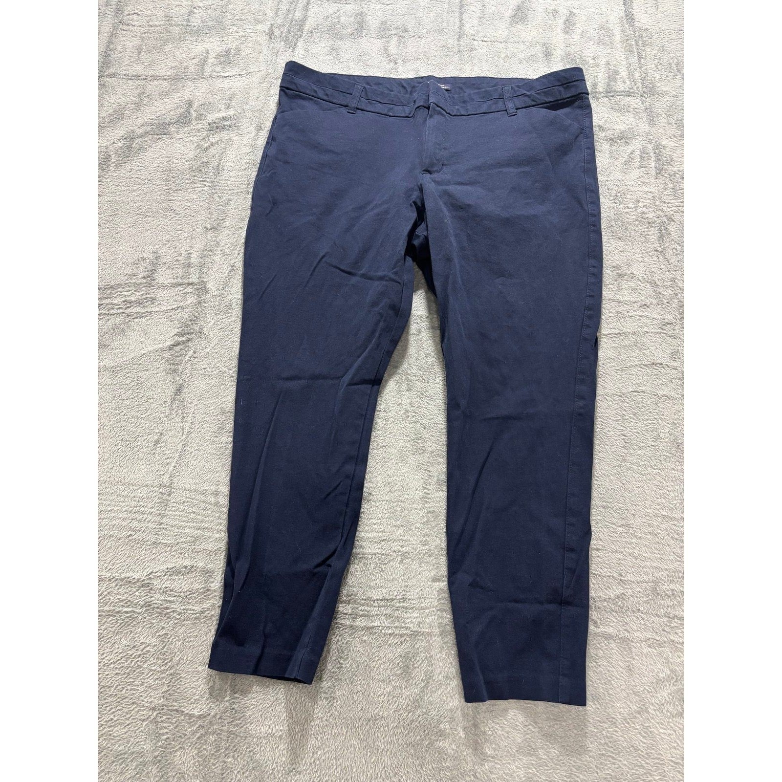 Gap 18R Navy Blue Womens Slim City Crop Pants Casual Preppy