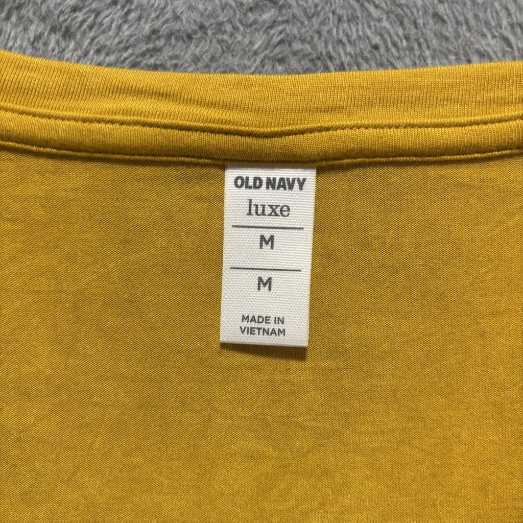 Old Navy Womens M Mustard & Striped Long Sleeve Tee 2pc Bundle Casual