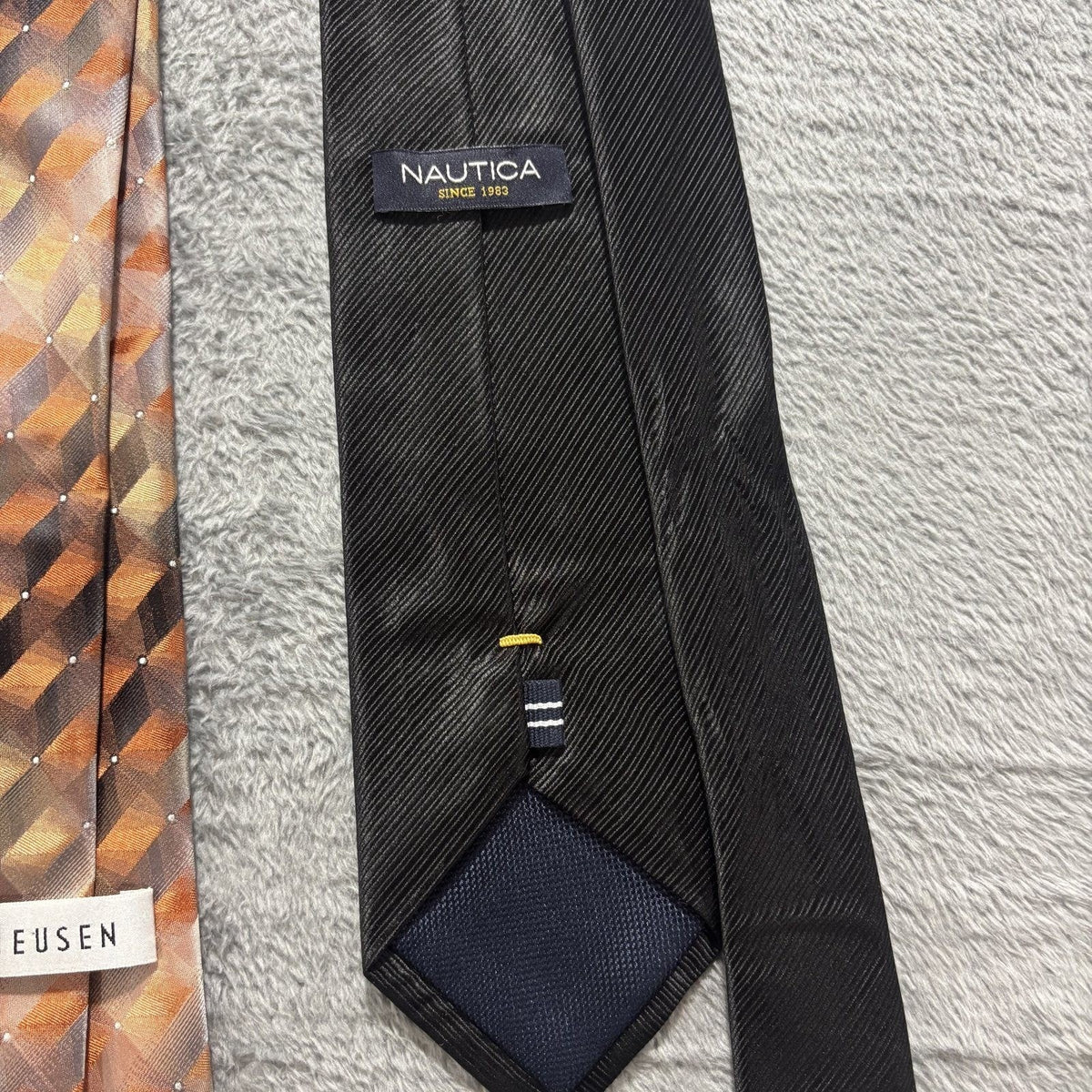 Nautica Van Heusen Mens OS Multicolor Silk Necktie Lot 4 Vintage Preppy Ties