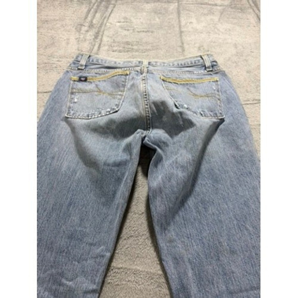 Cruel Girl Low Rise Relaxed Fit Jeans Button Fly Light Wash Denim Size 9 Regular