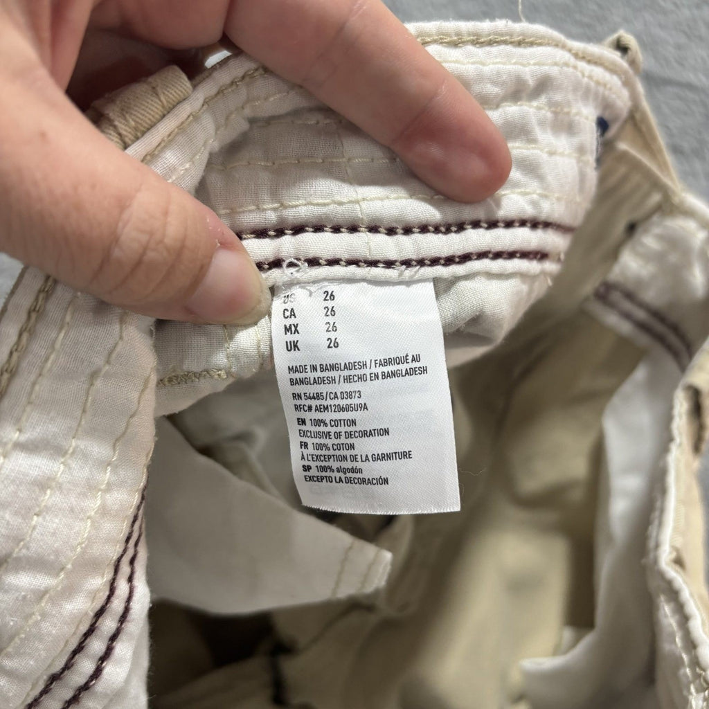 American Eagle 26 Khaki Tan Cargo Shorts Mens Casual Summer Utility Streetwear