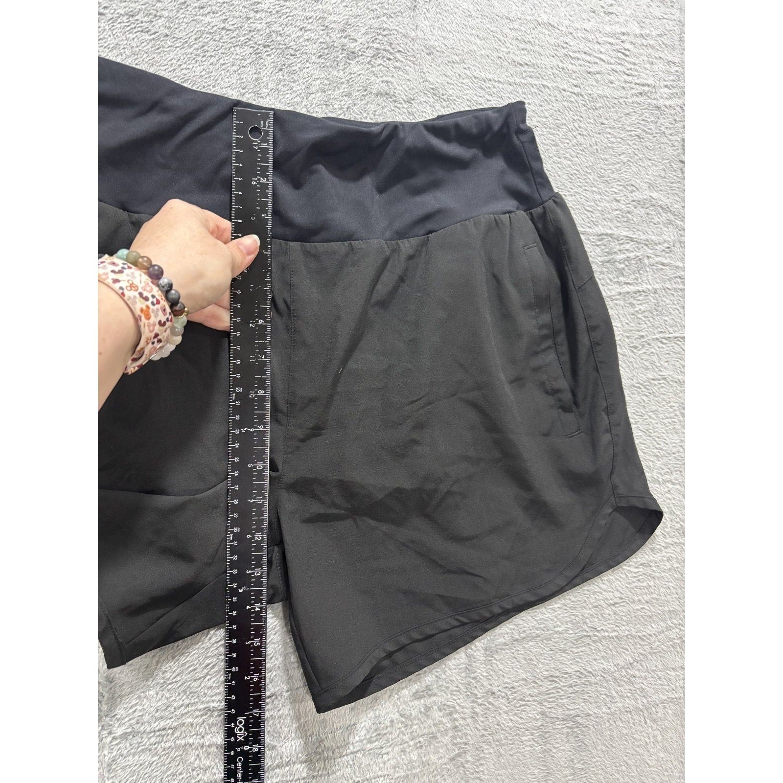 Libin Womens XL Black Running Shorts Athletic Gym Athleisure Casual Activewear