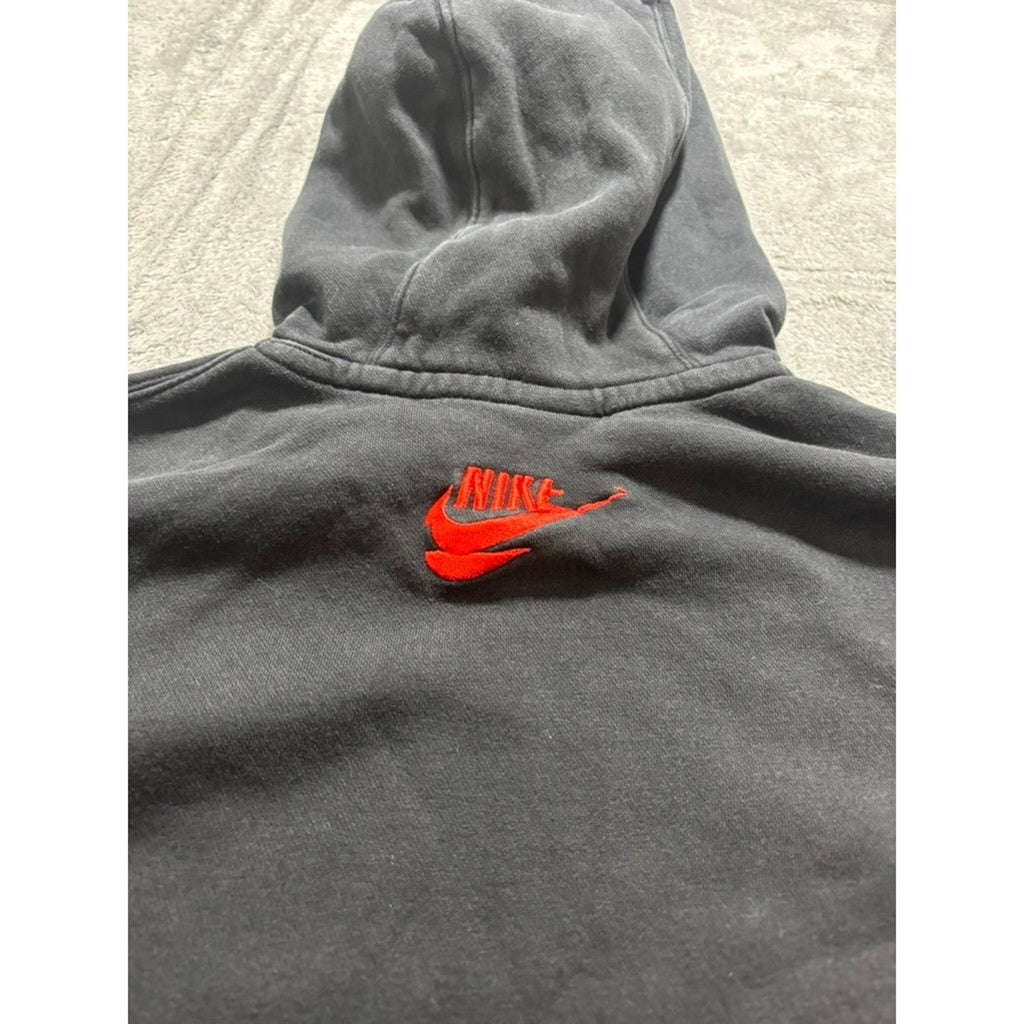Nike M Black Pullover Hoodie Womens Athleisure Casual Sporty Sweatshirt Crewneck