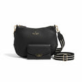Kate Spade Black Leather Crossbody Bag & Wallet Set Pebbled Flap Purse Gold Logo