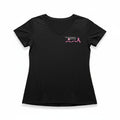 District Made XL Black Womens V-Neck T-Shirt Breast Cancer Awareness Casual