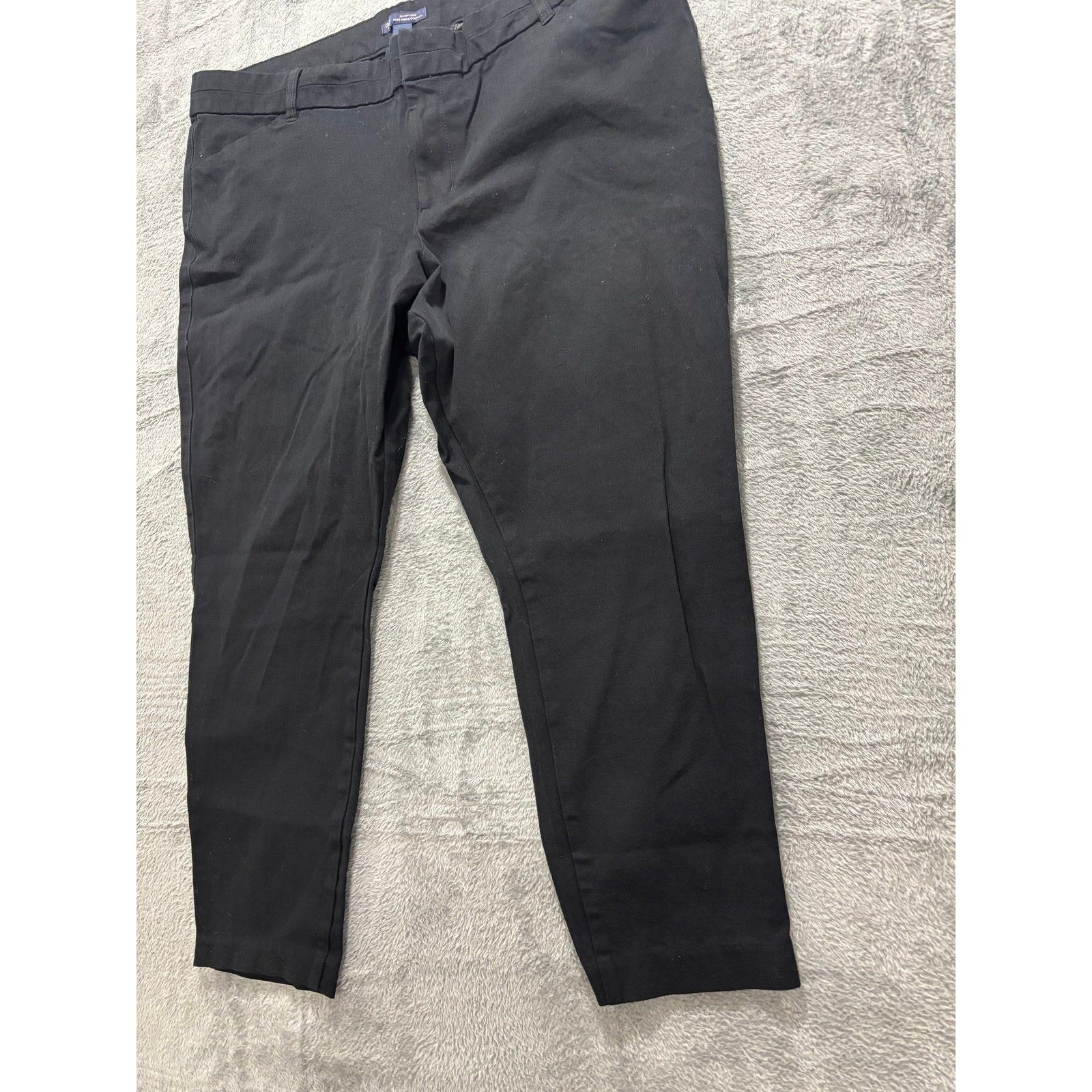 Gap 18R Black Slim City Crop Pants Womens Casual Preppy Office Workwear