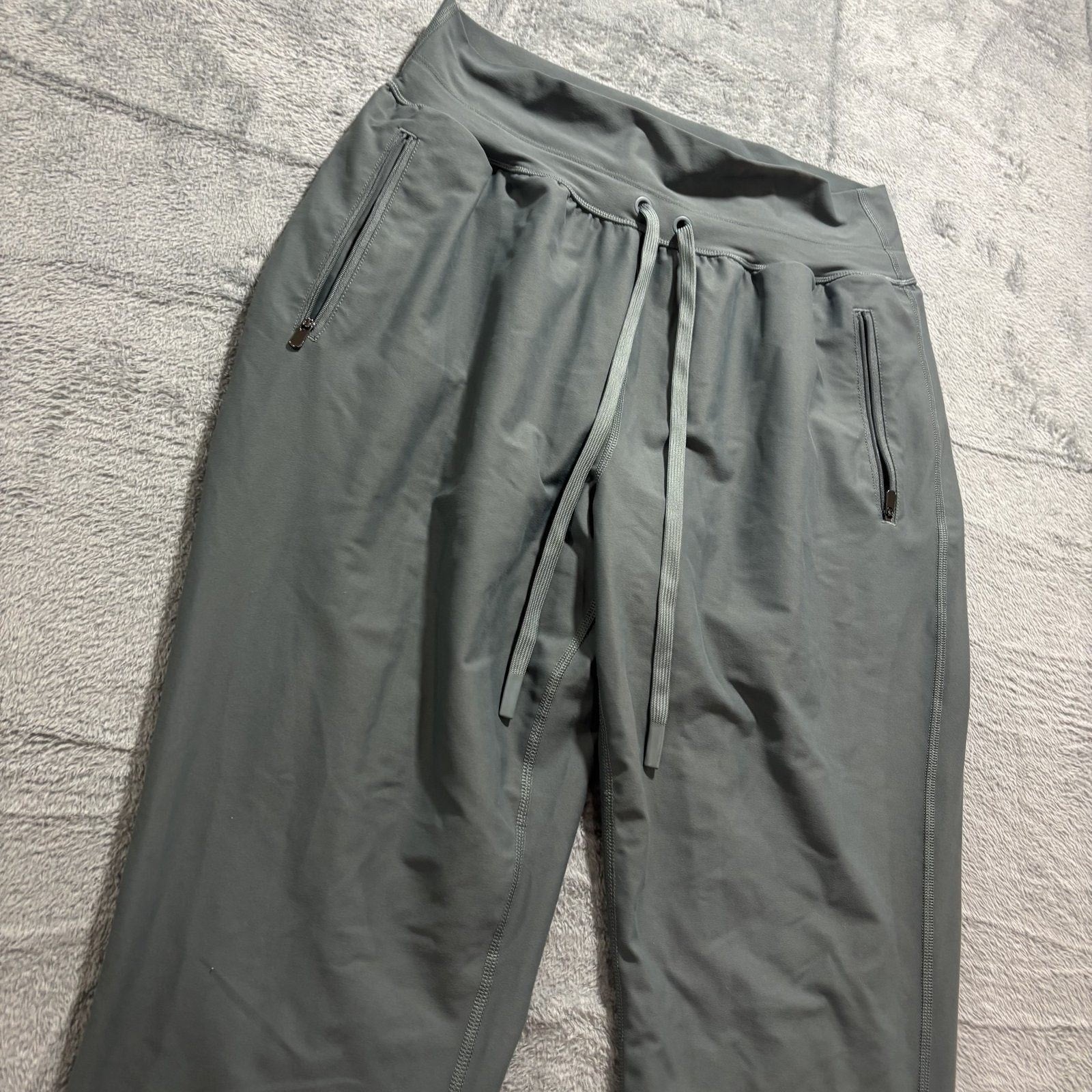 Old Navy Womens L Tall Gray Powersoft High-Rise Jogger Pants Athleisure Casual
