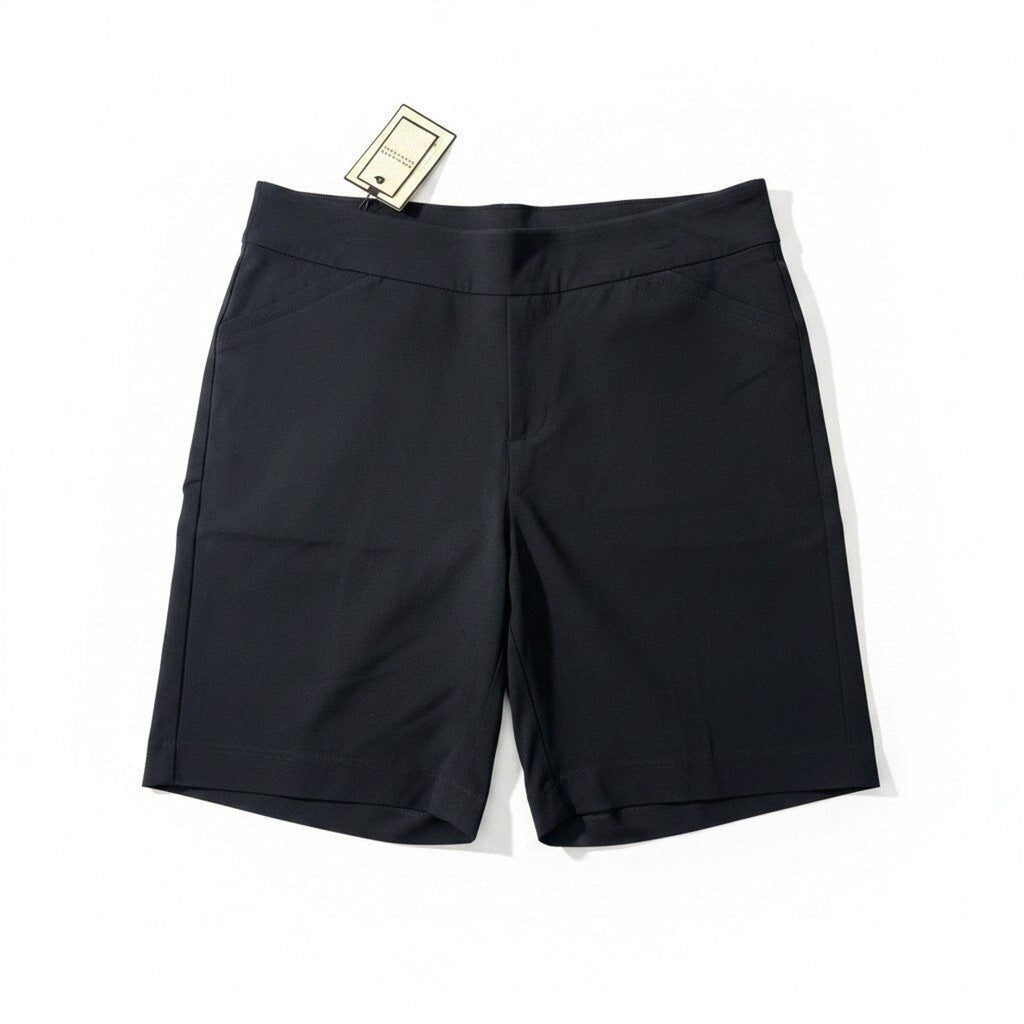 Dana Buchman L Black Shorts Womens Casual Athleisure Comfort Waistband NEW