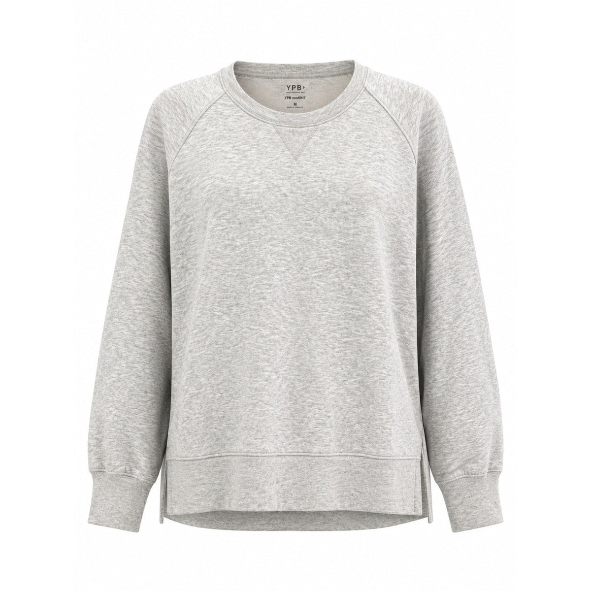 Abercrombie & Fitch YPB neoKNIT Crewneck Sweatshirt Grey Heather Mens Medium