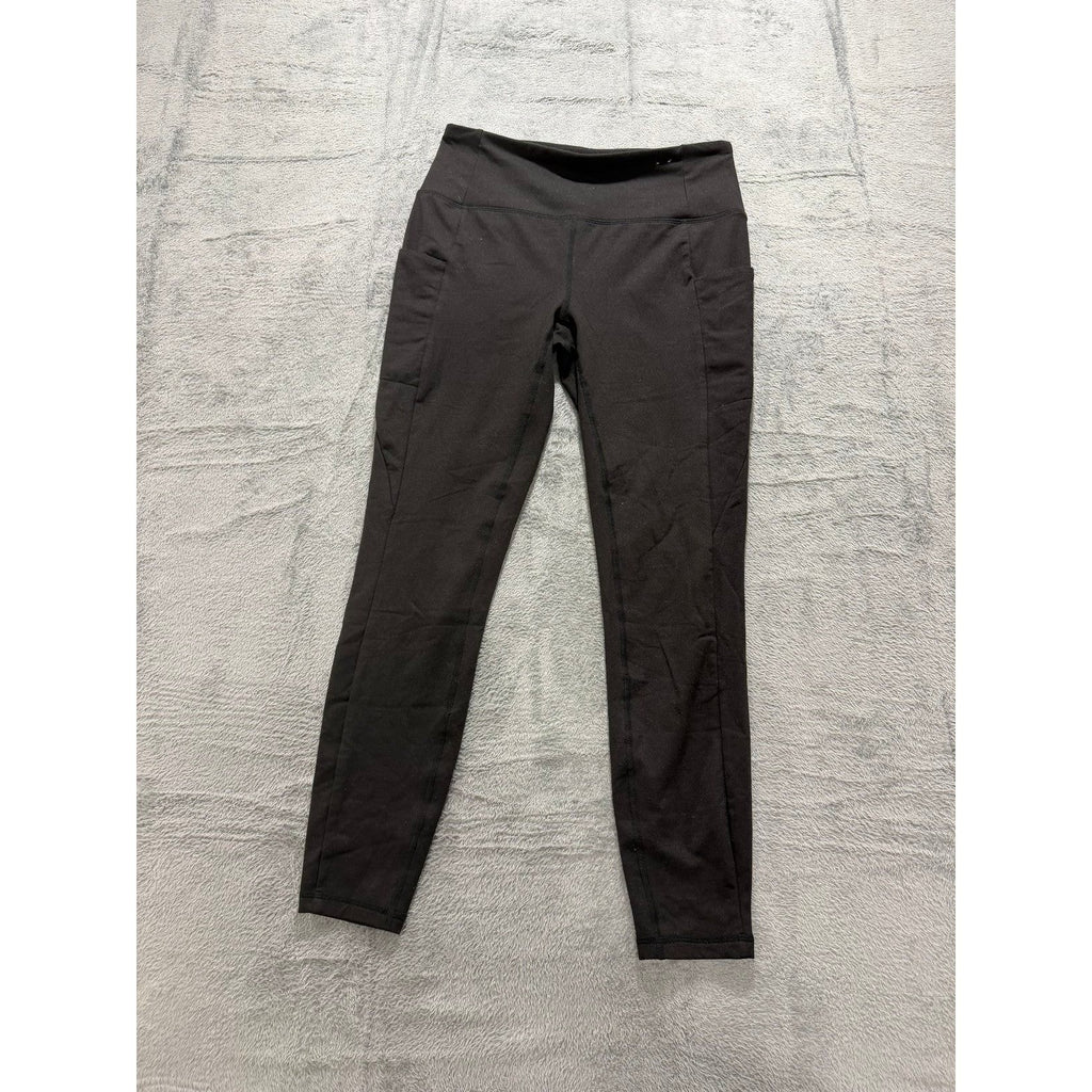 Womens S Black Pocket Leggings Athleisure Casual Yoga Pants Activewear