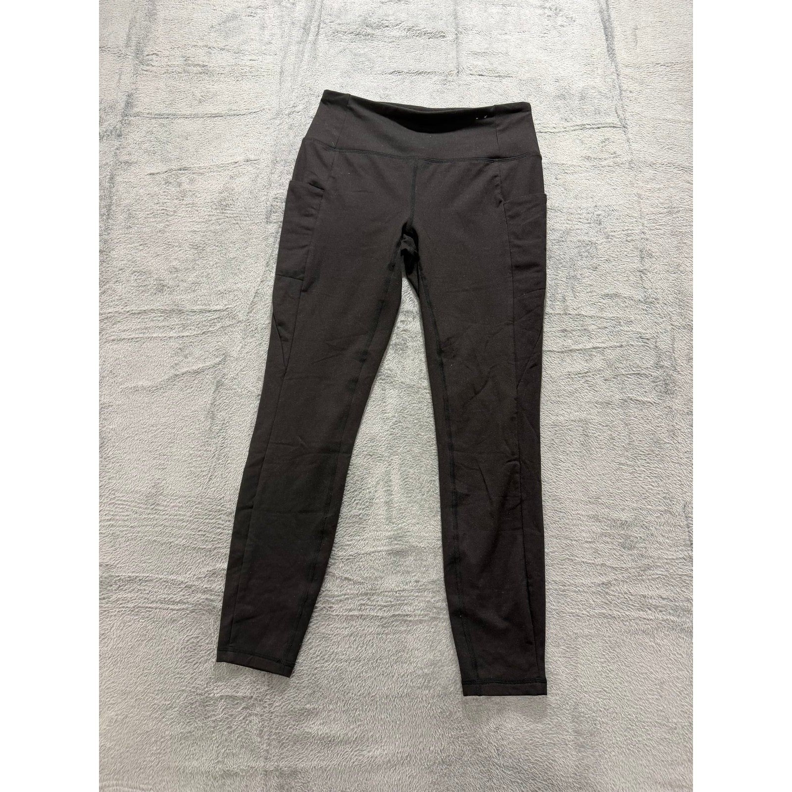 Womens S Black Pocket Leggings Athleisure Casual Yoga Pants Activewear