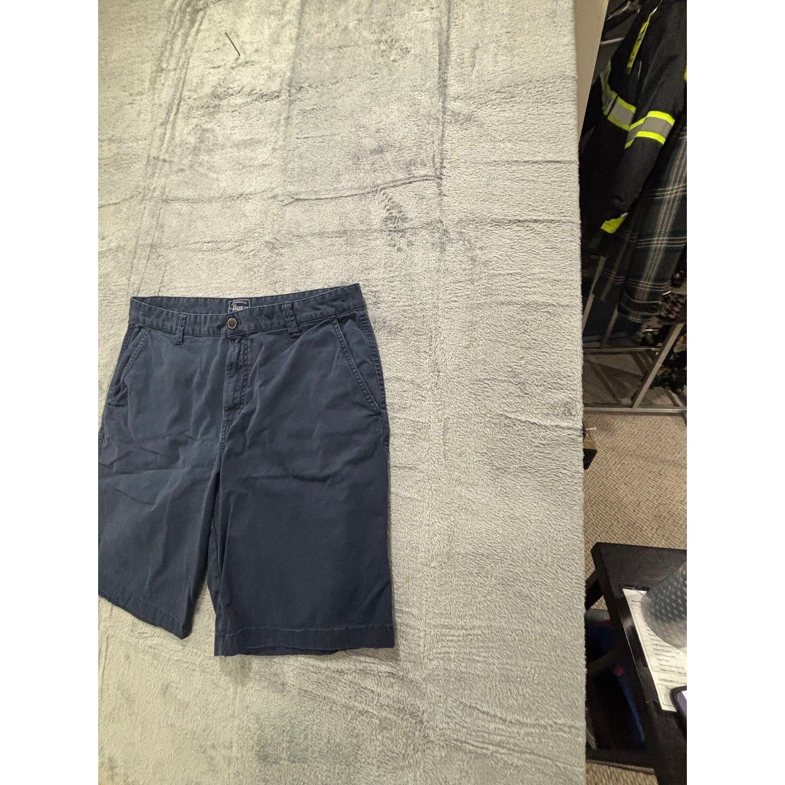 G.H. Bass & Co. 36 Navy Blue Chino Shorts Mens Casual Preppy Summer
