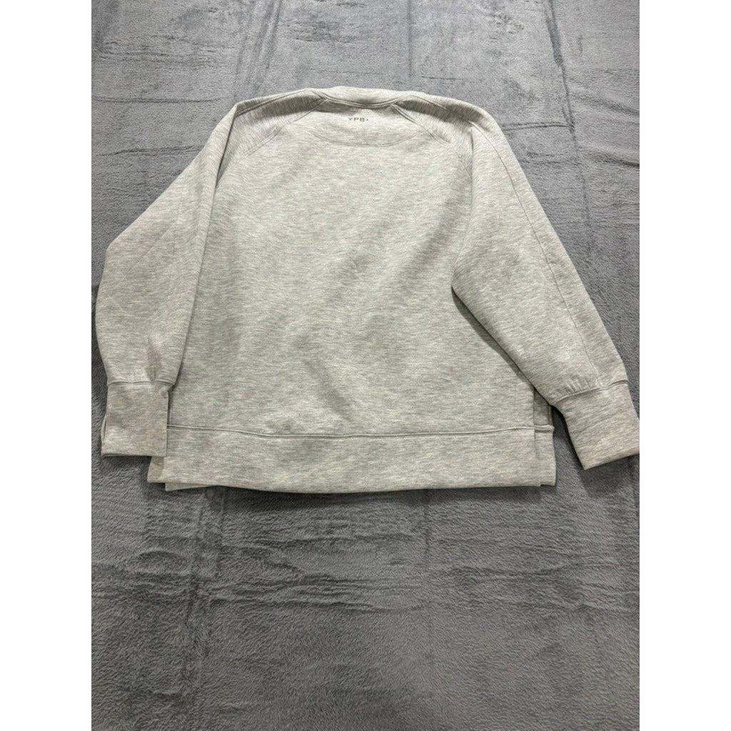 Abercrombie & Fitch YPB neoKNIT Crewneck Sweatshirt Grey Heather Mens Medium