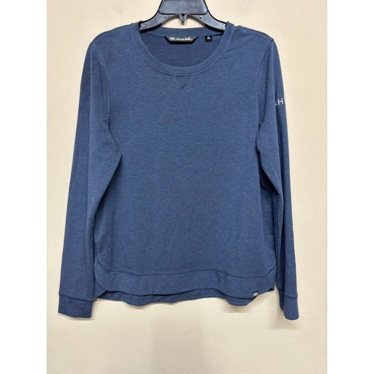 TravisMathew Men's Blue Pullover Sweatshirt Athleisure Crewneck Lounge Gym M