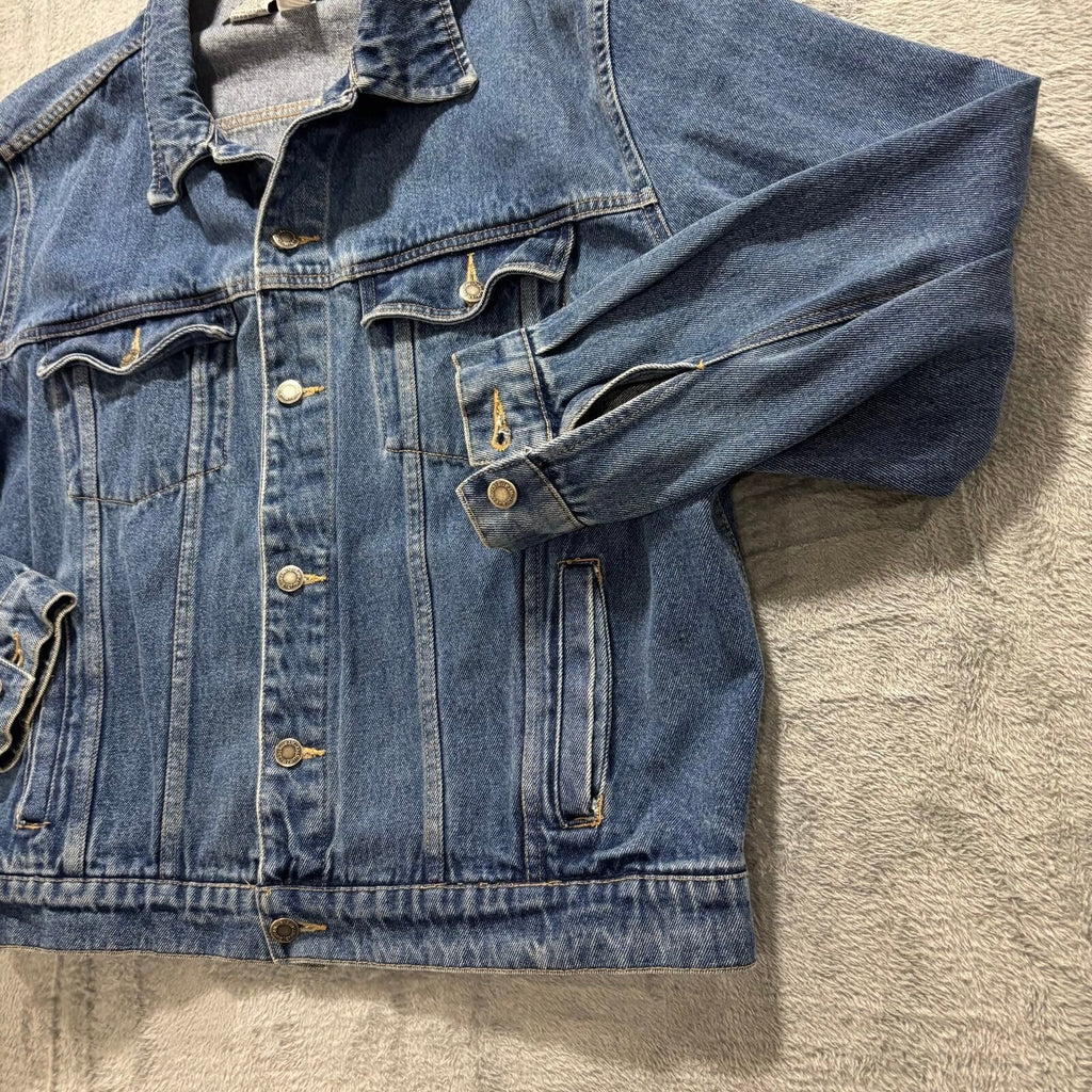 Wrangler Hero XL Blue Denim Trucker Jacket Womens Vintage Casual