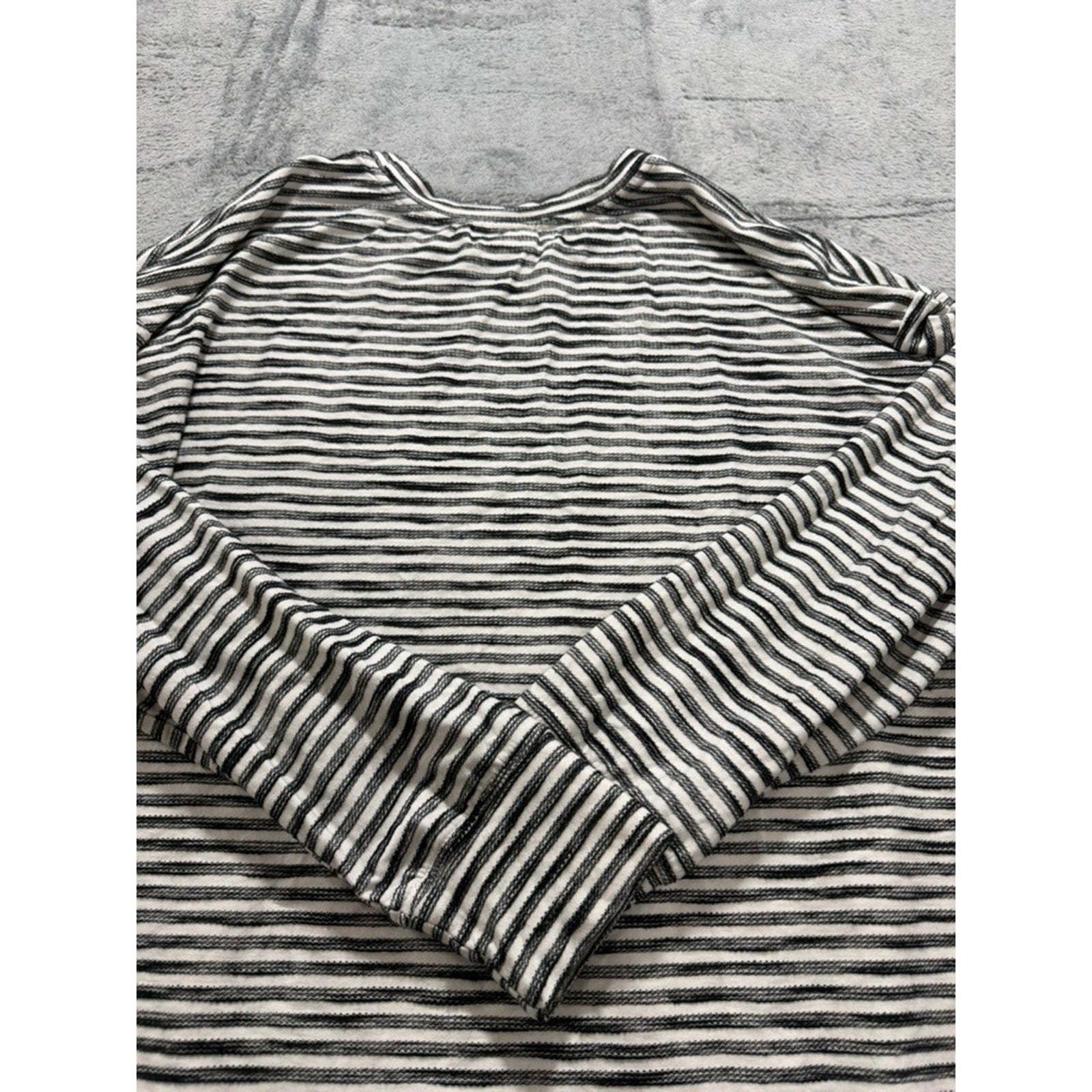 Coastal Comfort Striped Long Sleeve Top Womens XXL Stretch Casual Soft