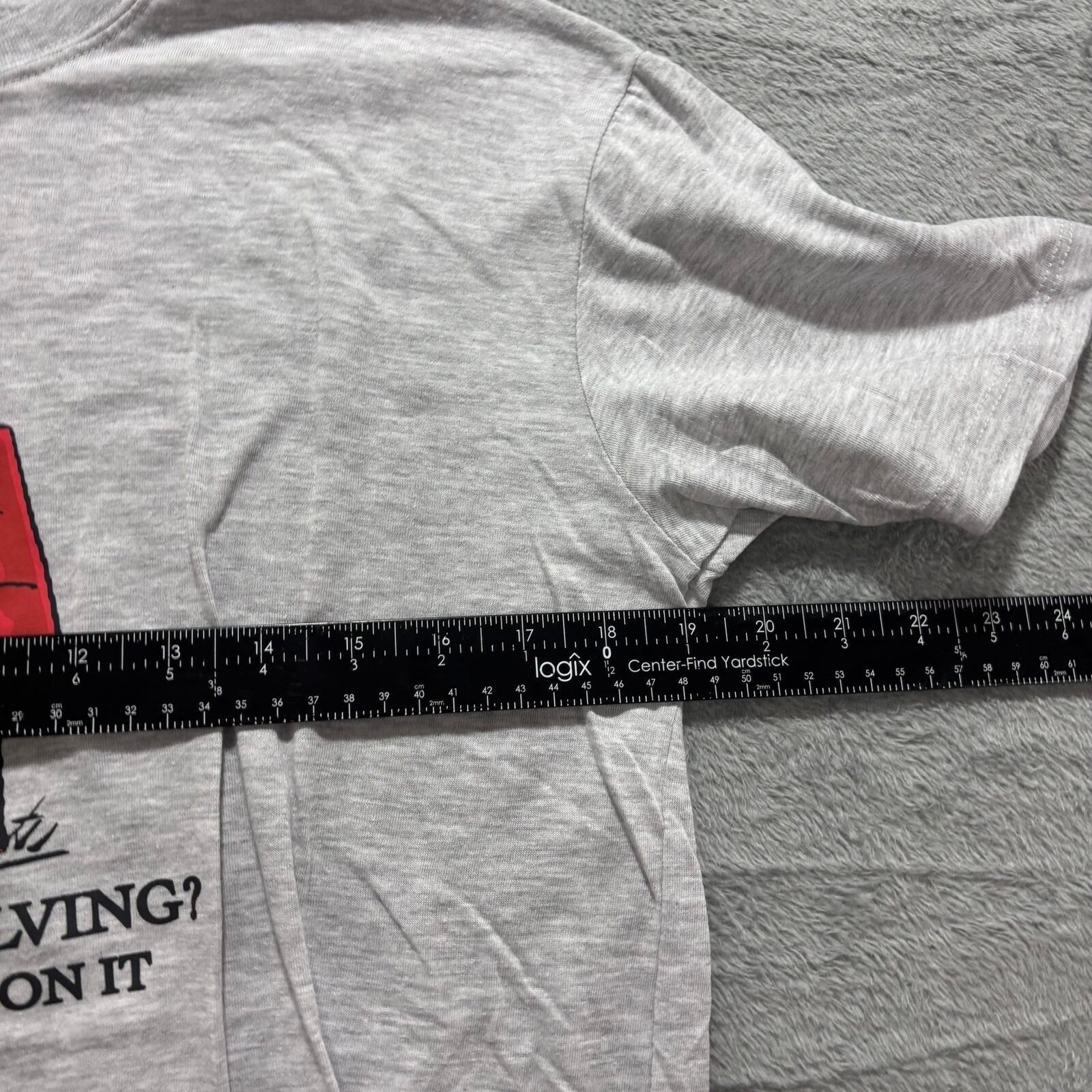 Peanuts Womens S Heather Grey Snoopy Graphic T-Shirt Casual Vintage Style
