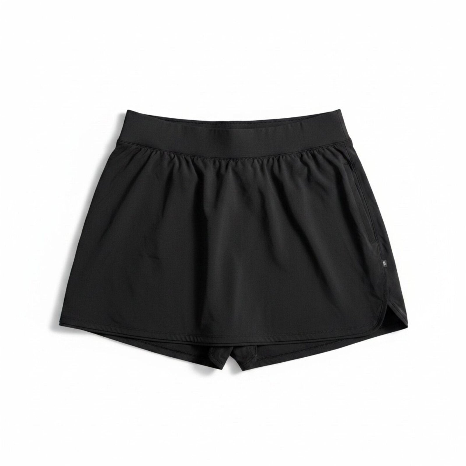 Lands' End 16W Black Skort Womens Athleisure Casual Activewear Shorts Skirt