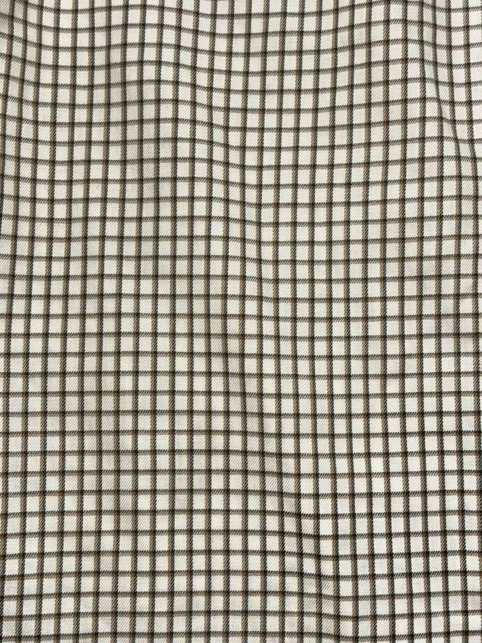 L.L.Bean Men's White Brown Check Shirt L Regular, photo 7 of 8