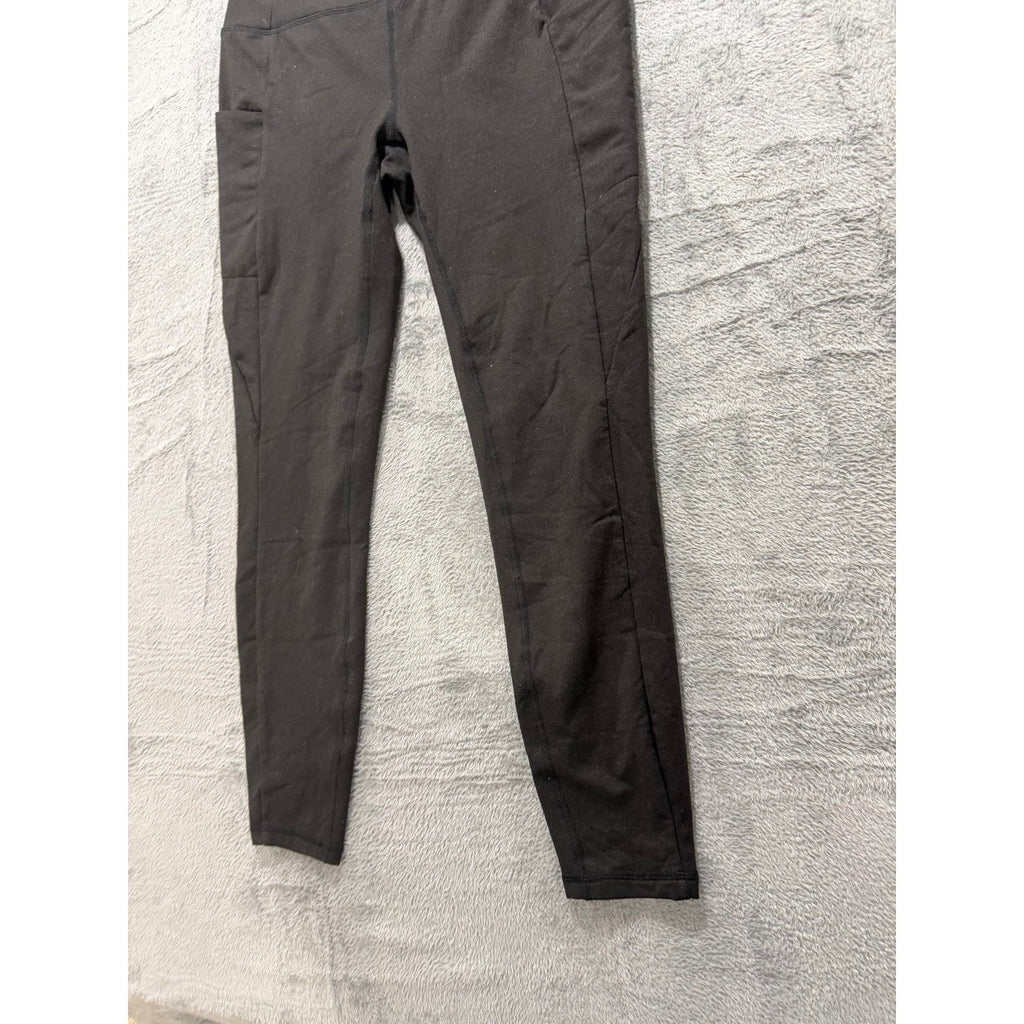 Womens S Black Pocket Leggings Athleisure Casual Yoga Pants Activewear