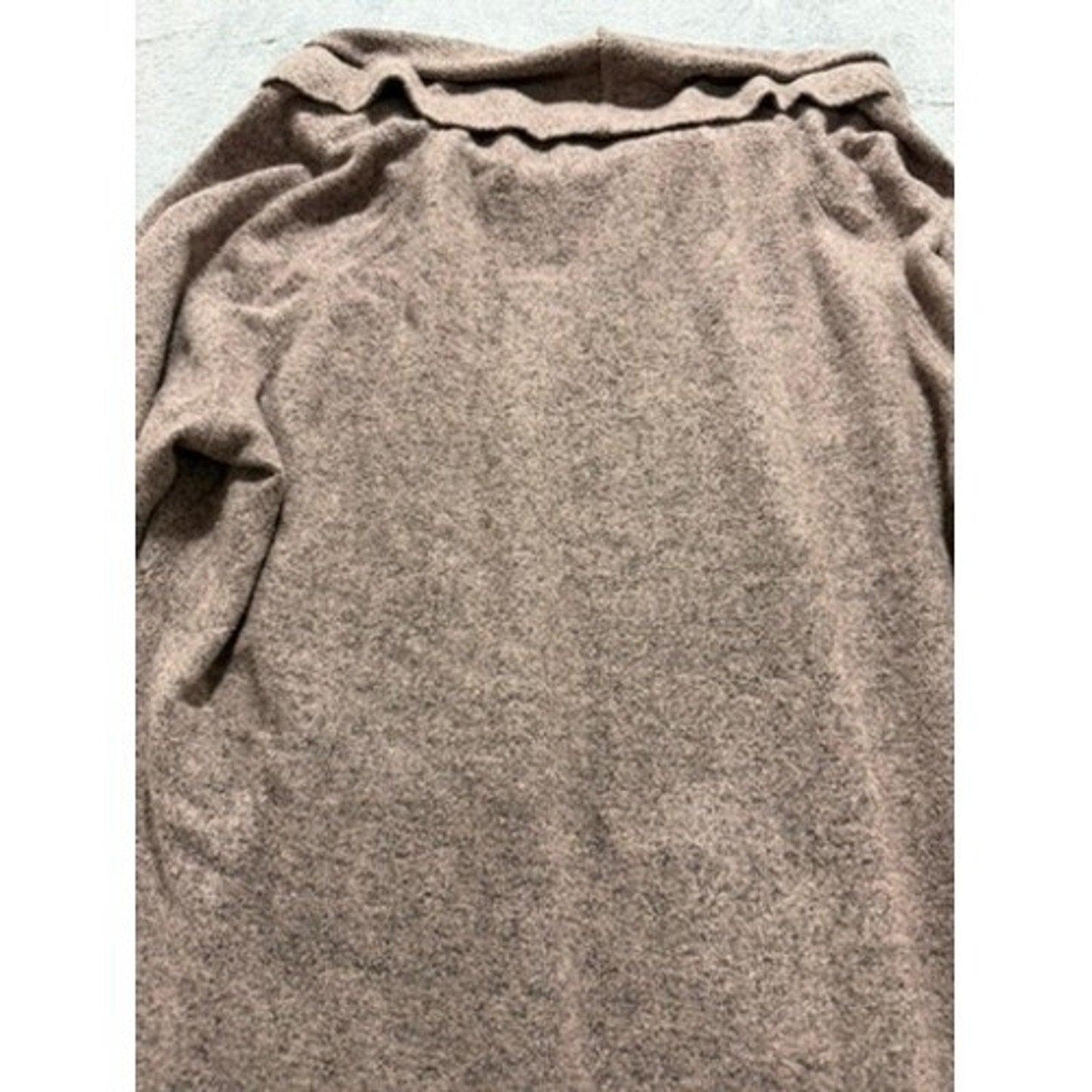 Torrid Super Soft Plush Cowl Neck Tunic Sweater Mauve Brown Marl Size 0 L XL