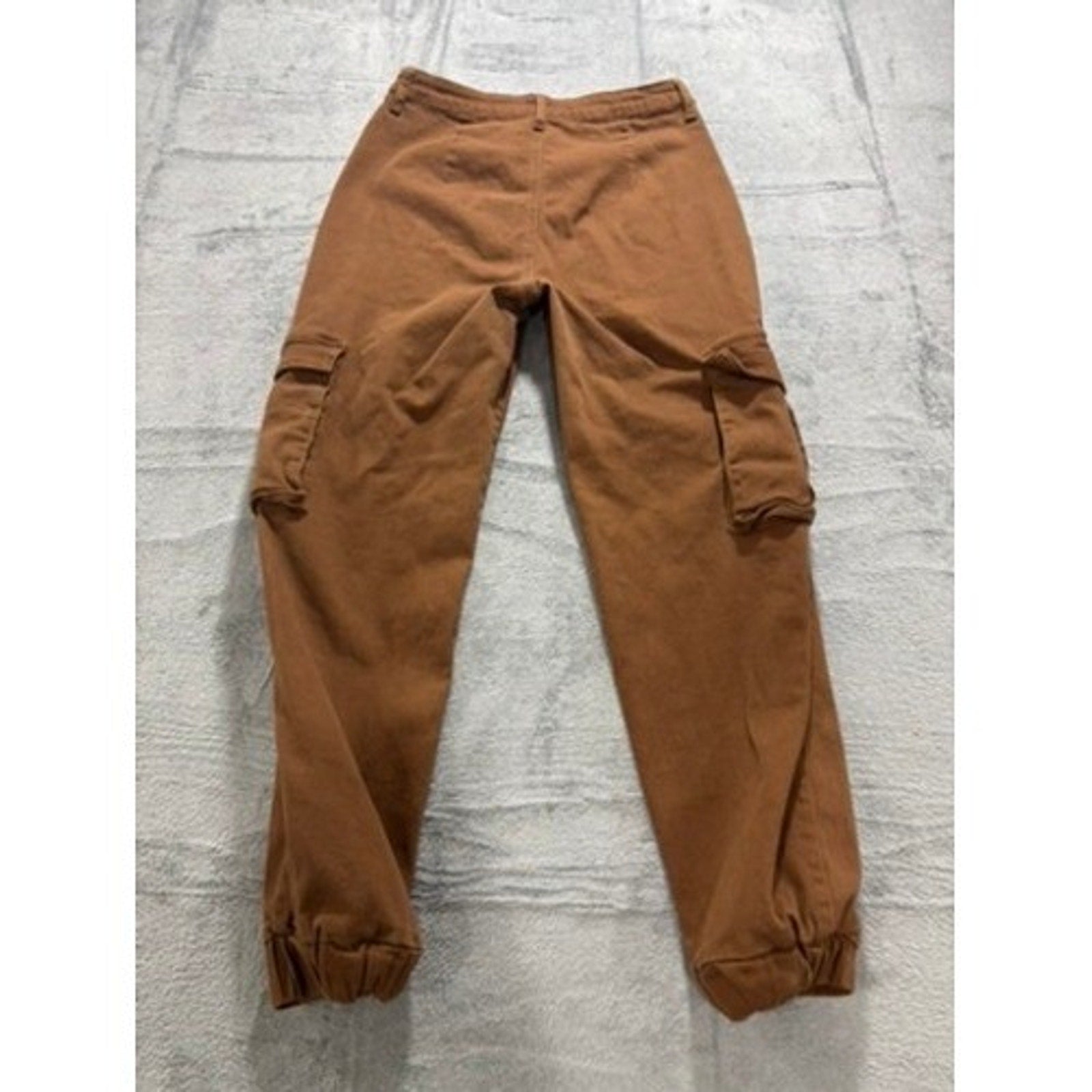 Windsor Denim Brown High Rise Cargo Jogger Pants Women Large TS40 Tobacco