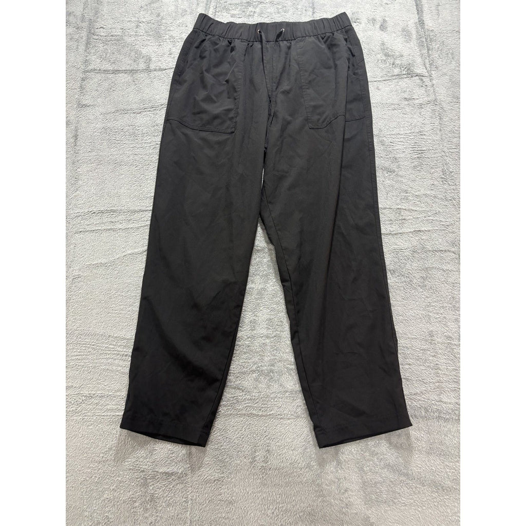Old Navy Active Womens L Tall Black StretchTech Cargo Jogger Pants Hike Travel
