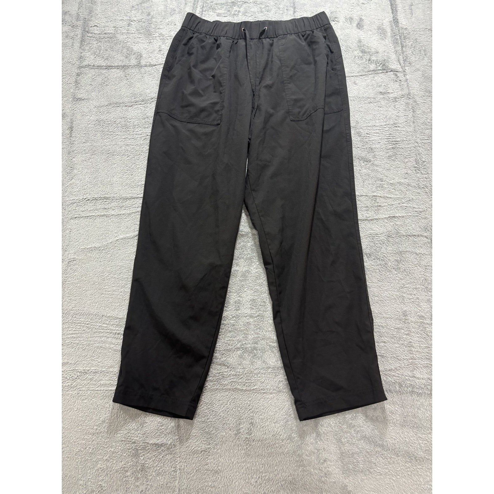 Old Navy Active Womens L Tall Black StretchTech Cargo Jogger Pants Hike Travel