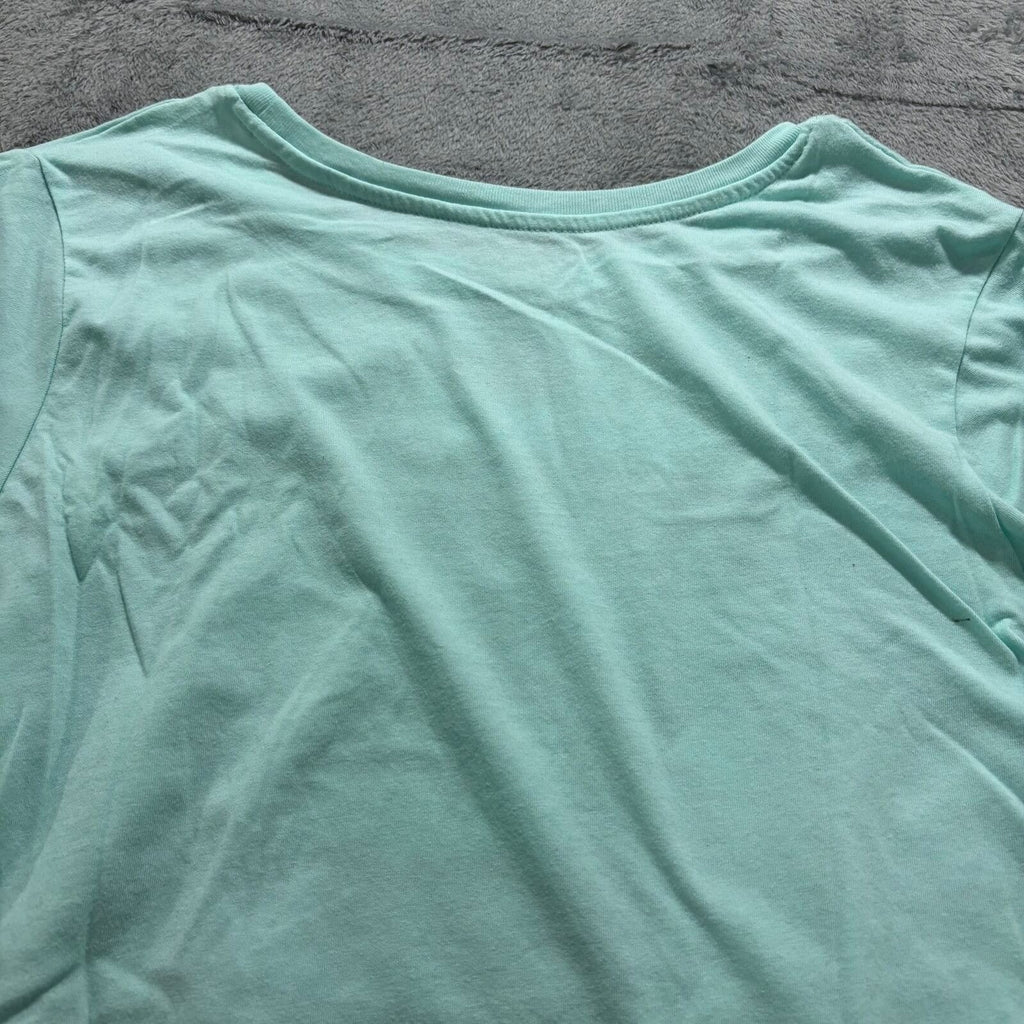Peanuts Hybrid Womens XL Mint Green Snoopy Graphic T-Shirt Casual Vintage Style