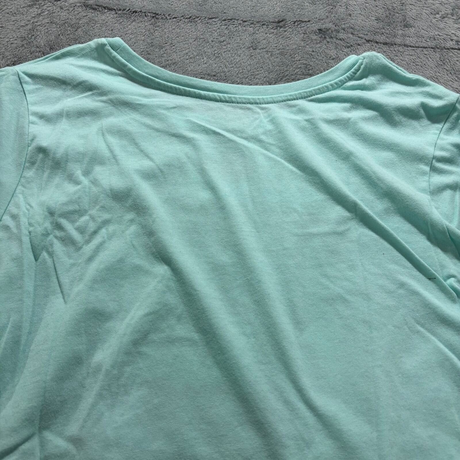 Peanuts Hybrid Womens XL Mint Green Snoopy Graphic T-Shirt Casual Vintage Style