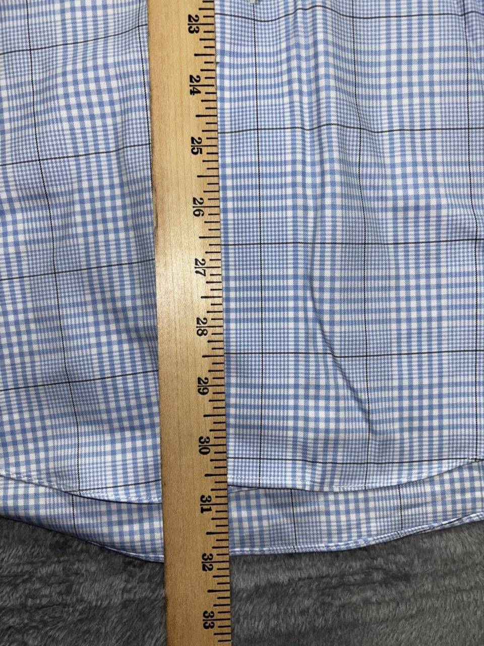 Brooks Brothers Men's Blue Plaid Shirt 16 1/2-36, photo 7 of 8