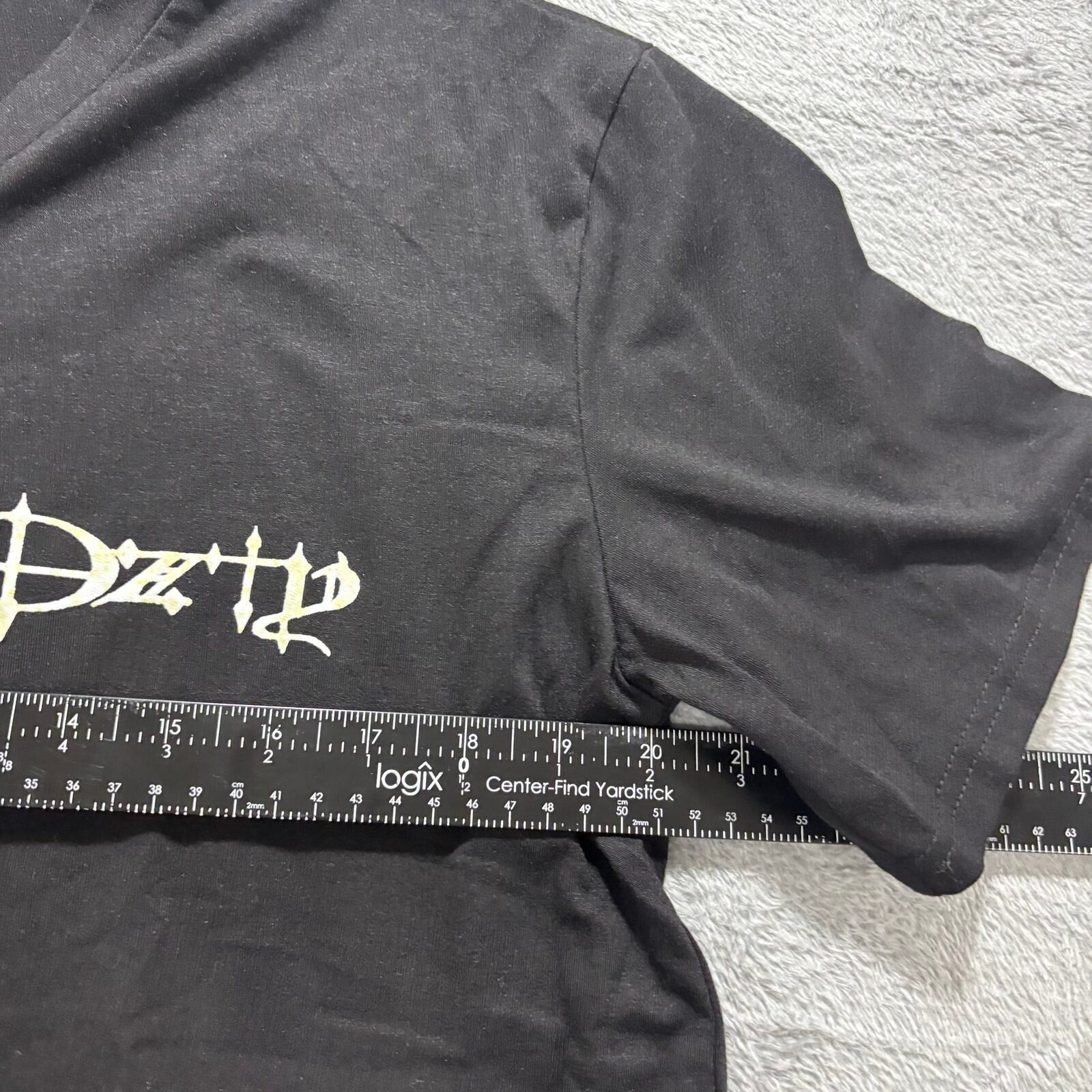 Ozzy Osbourne L Black Womens V-Neck Graphic T-Shirt Mama I'm Coming Home Vintage