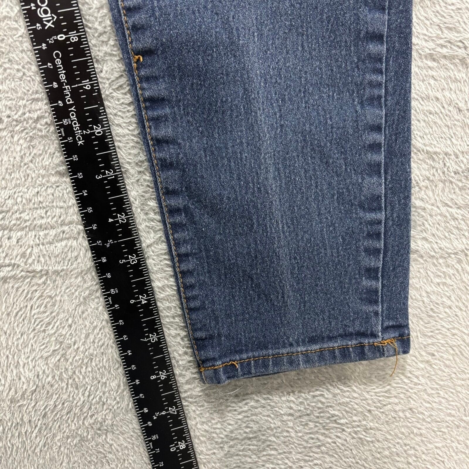 Bobbie Brooks 1X Womens Dark Wash Blue Denim Skinny Jeans Casual Plus Size
